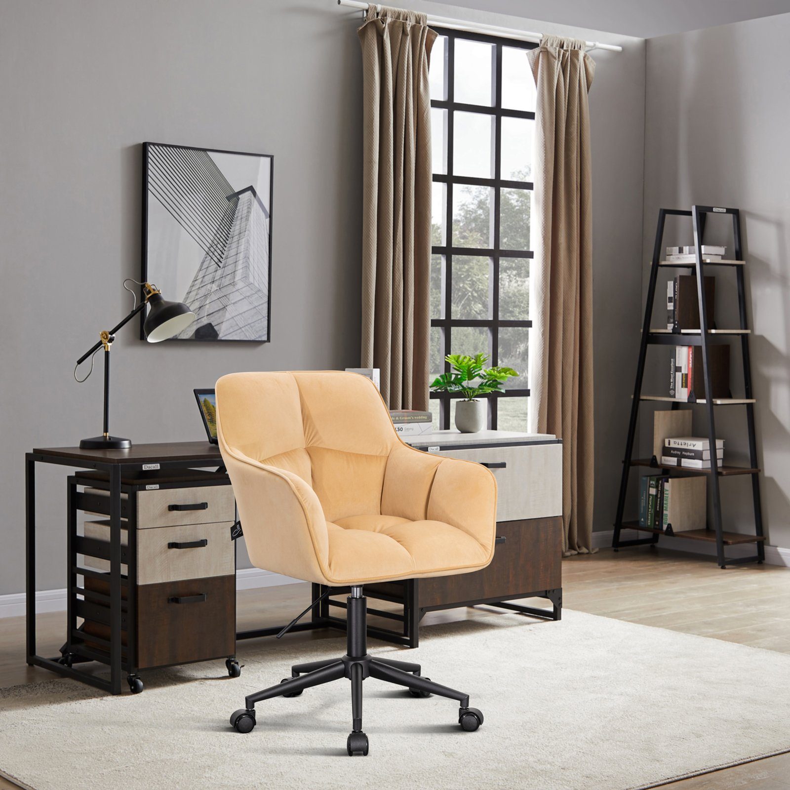 SVITA Schreibtischstuhl JERRY (1 St), Schminkstuhl, Drehsessel, höhenverste günstig online kaufen