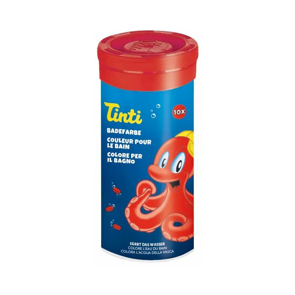 TINTI Badespielzeug Tinti Brausetabletten, rot, 10 Stk.