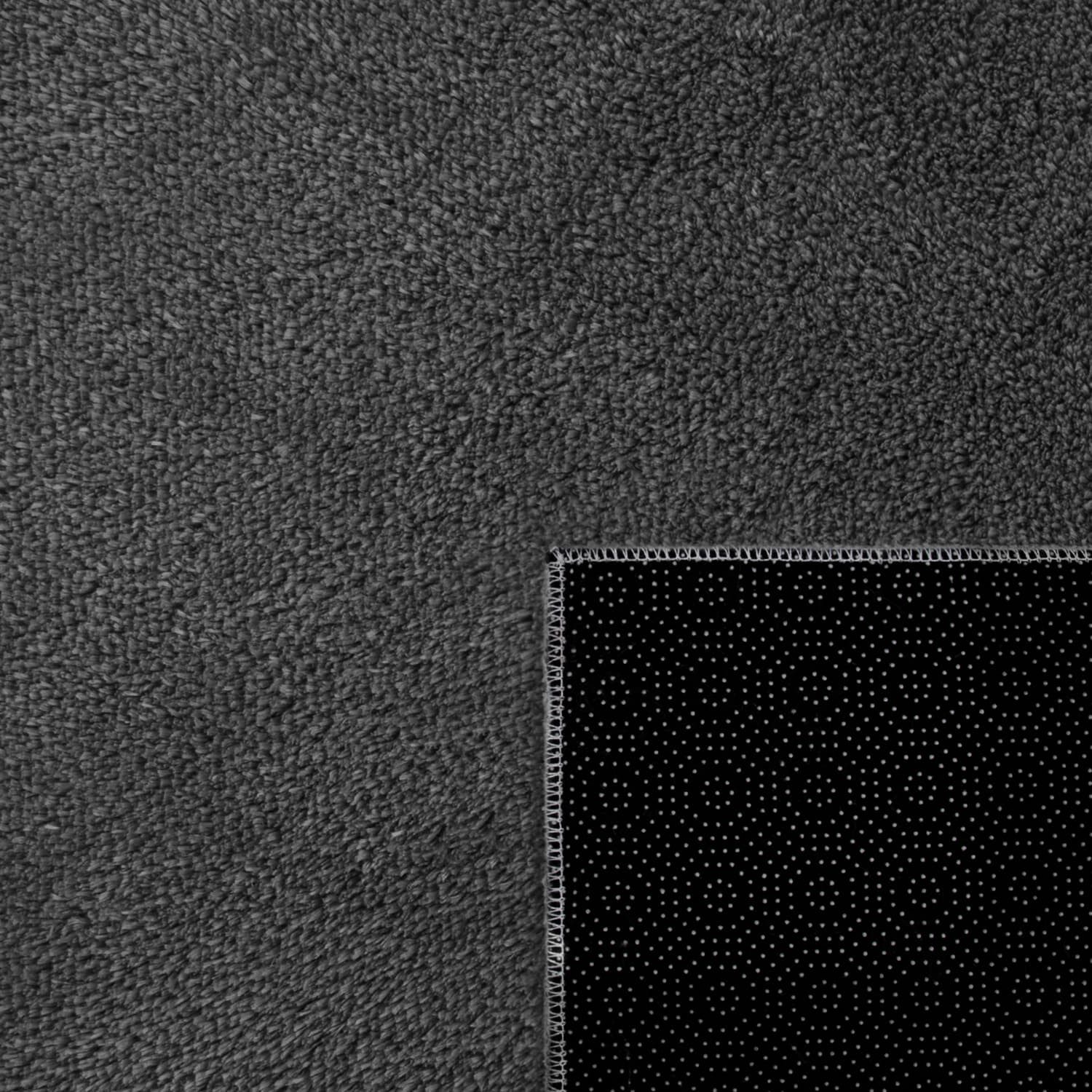 KADIMA DESIGN Teppich waschbar Unifarben Wohnzimmer schmutzabweisend Teppich Kurzflor, Rechteckig, Höhe: 14 mm, Florhöhe: 10 mm, 100% Polyester, Rechteckig, 60x – Bild 4 von 5
