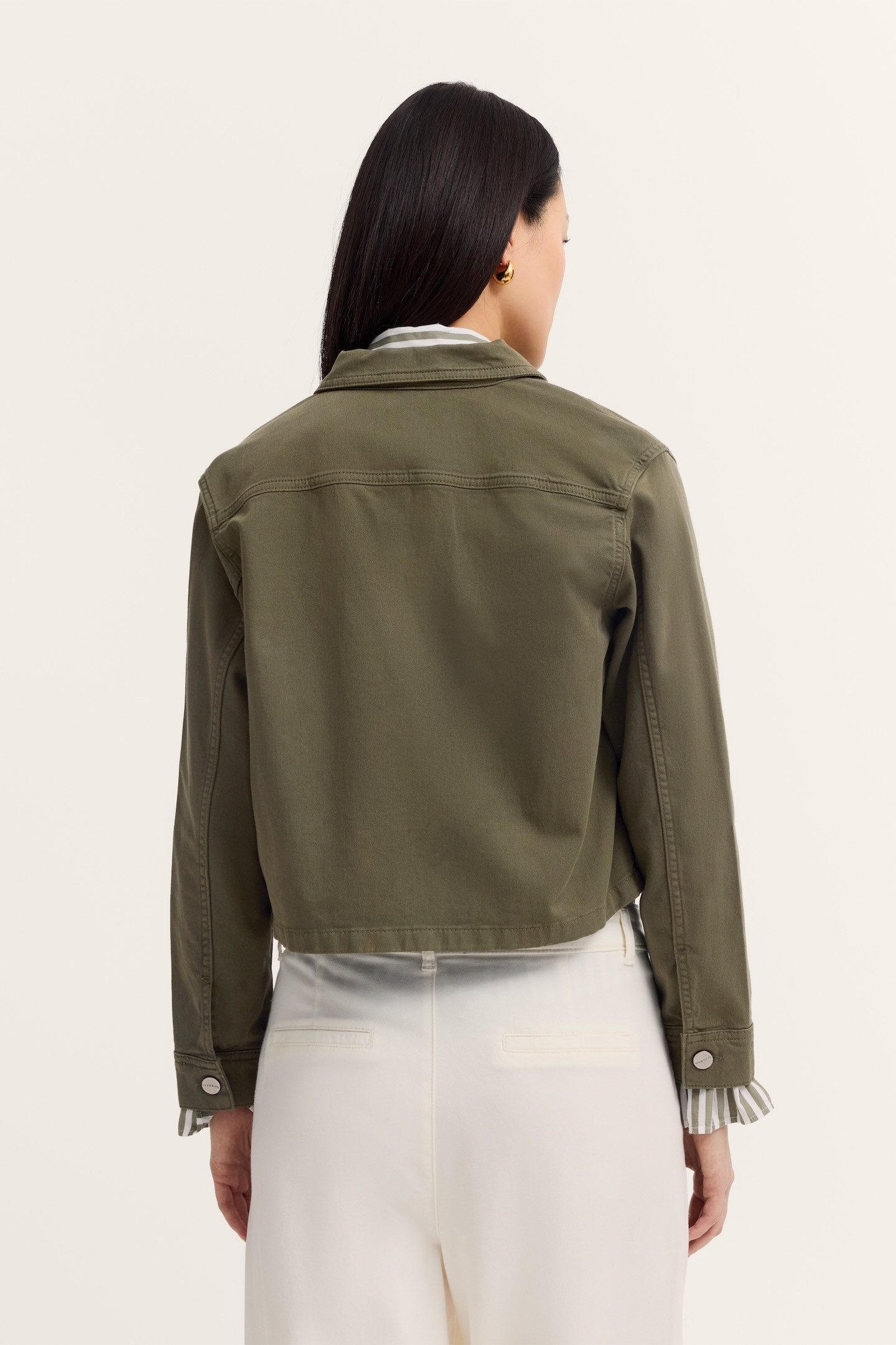 bugatti Jeansjacke Hemdkragen mit verdeckter Knopfleiste