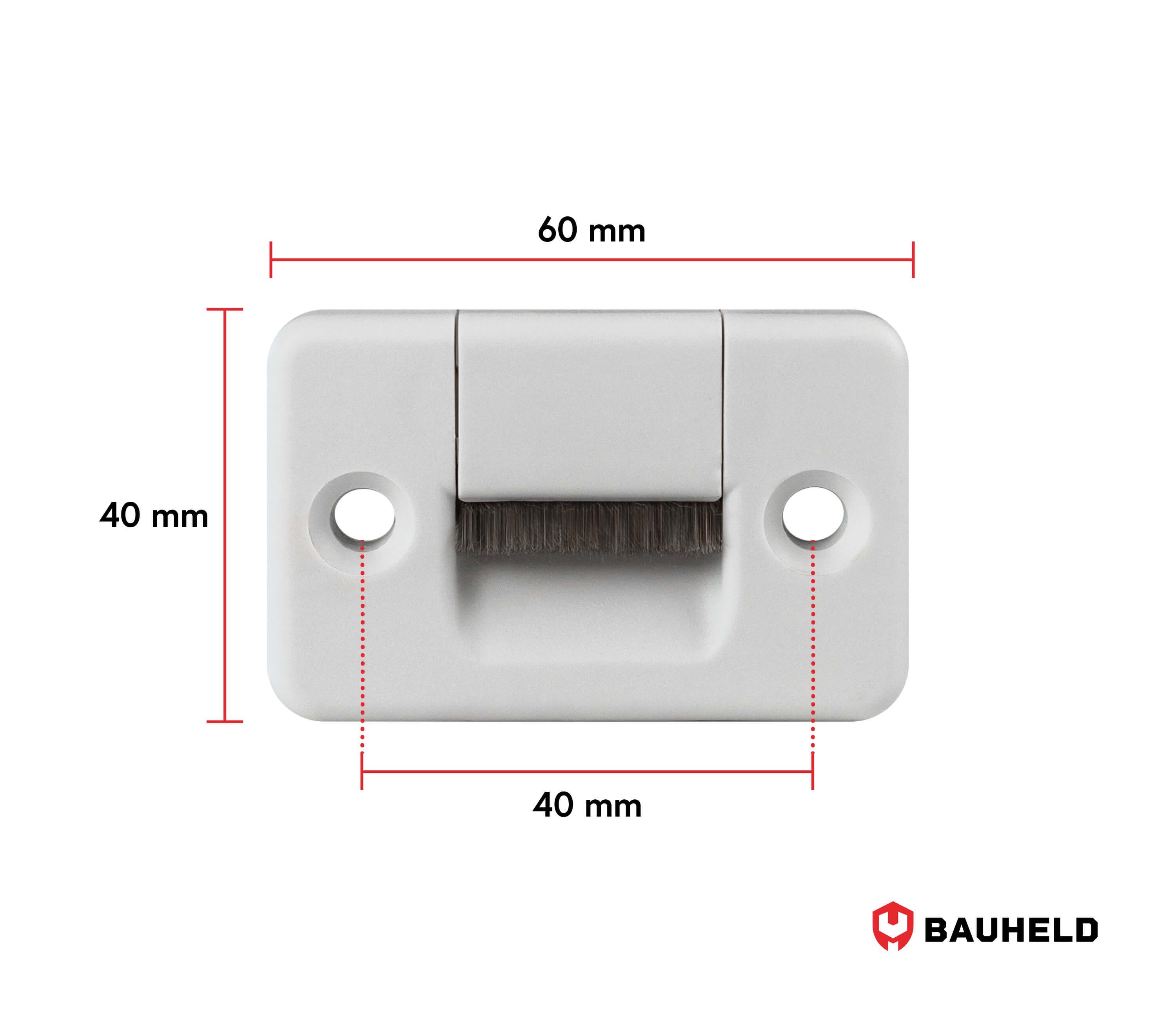 BAUHELD Rollladen-Gurtführung 5 Stück, Weiß 23mm 23mm, Eckig Gurtwickler Unterputz 14mm - / für Aufputz Montage], [Schnelle & Rolladengurt