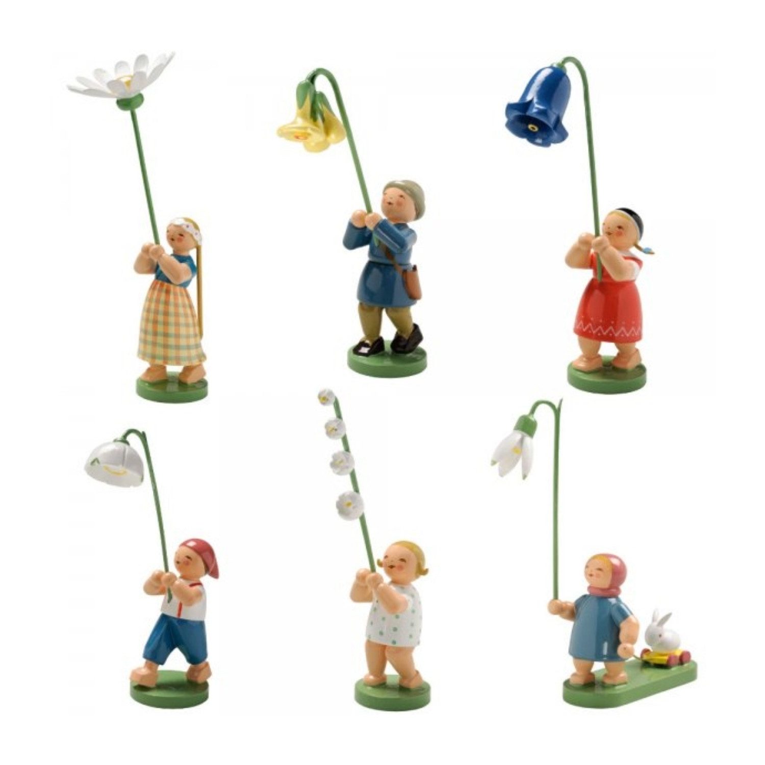 Wendt & Kühn Dekofigur Wendt & Kühn Blumenkinder · Frühling, 6 Figuren