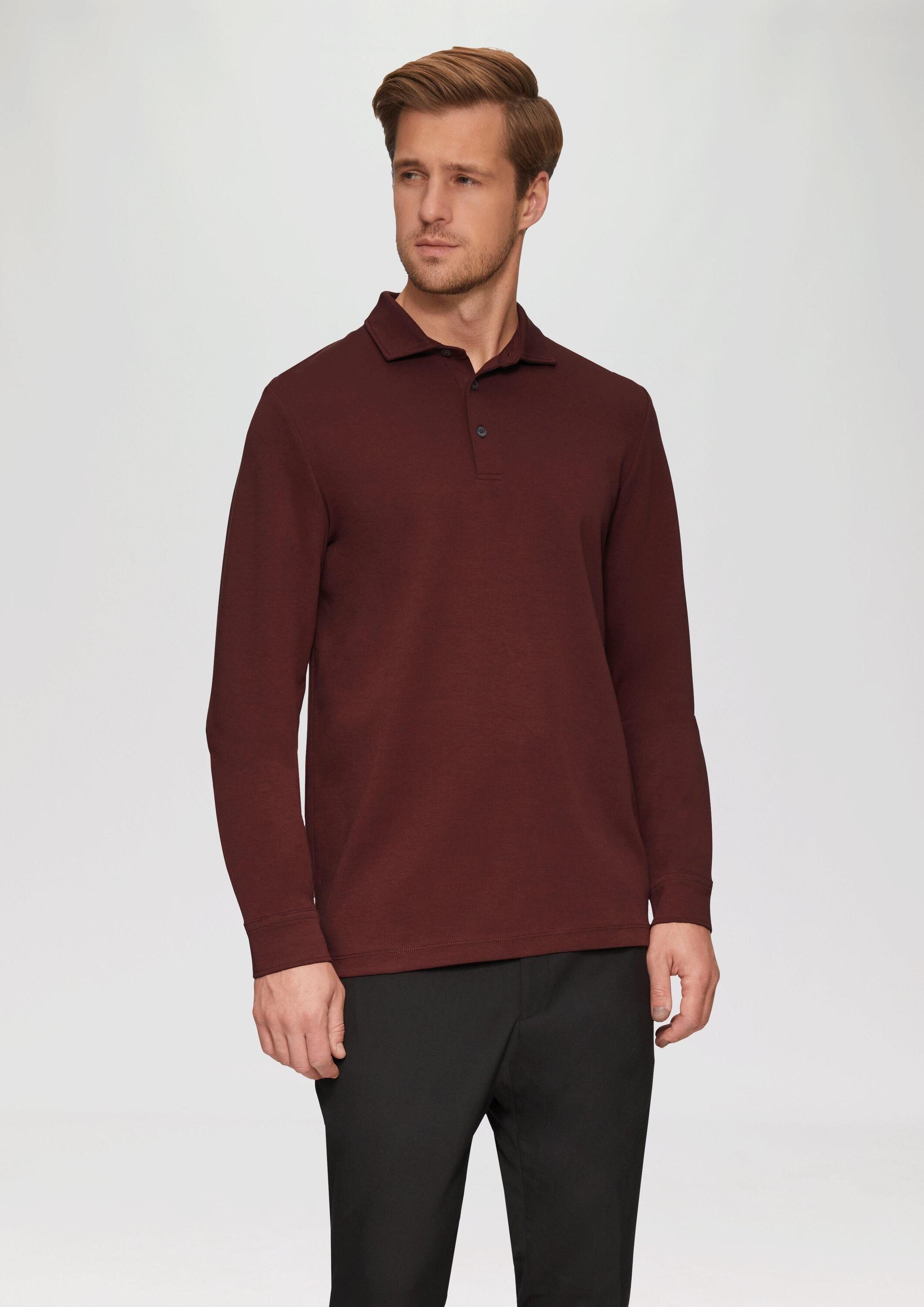 Langarmshirt Polo-Shirt
