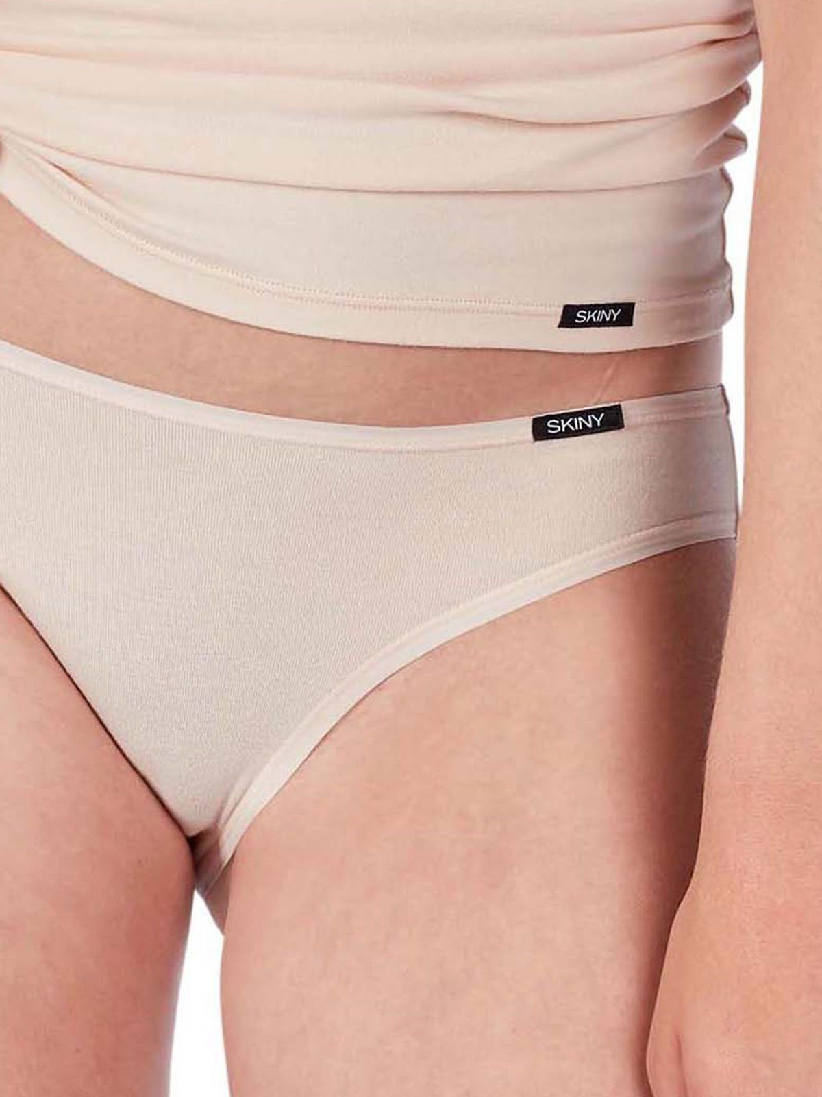 Skiny Bikinislip Damen Rio Slip 2er Pack Cotton Advantage (Packung, 2-St) extra flache Nähte