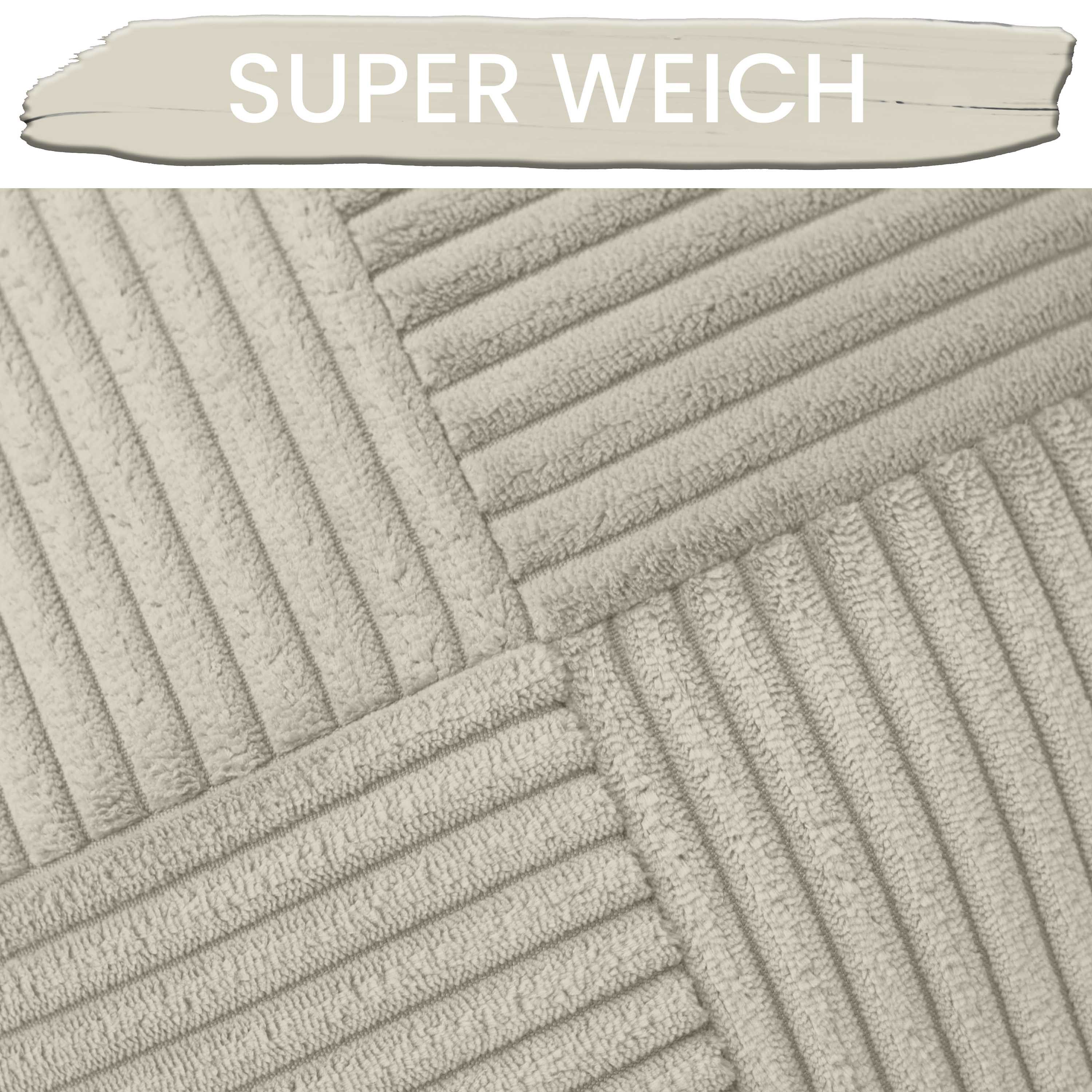 Amilian Dekokissen Sofakissen 40x40 2er Set mit Füllung und Bezug - Cord-Optik, Reißverschluss, formstabil, 2 Stück