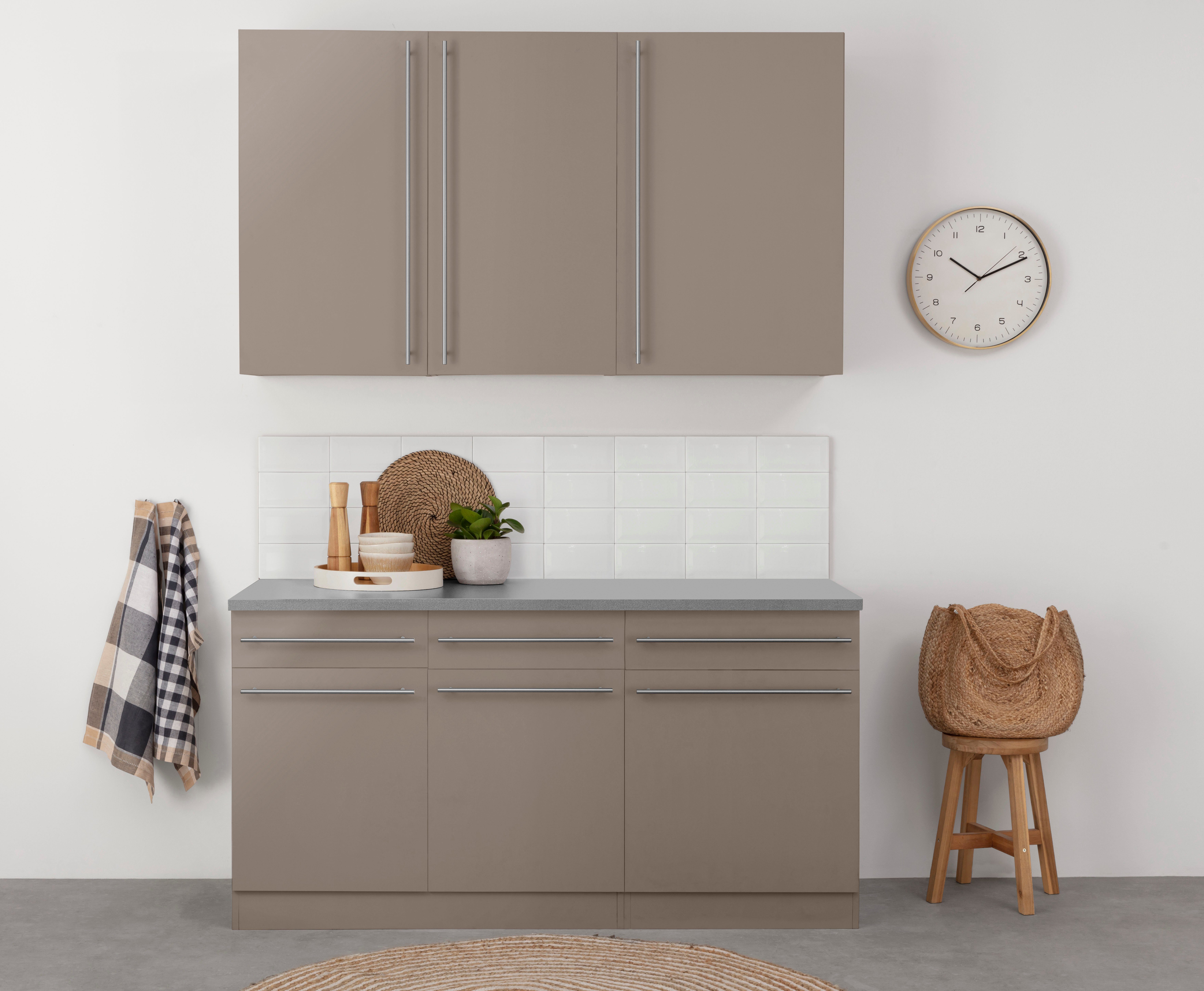 wiho Küchen Pantryküche Chicago, ohne E-Geräte, Breite 160 cm günstig online kaufen