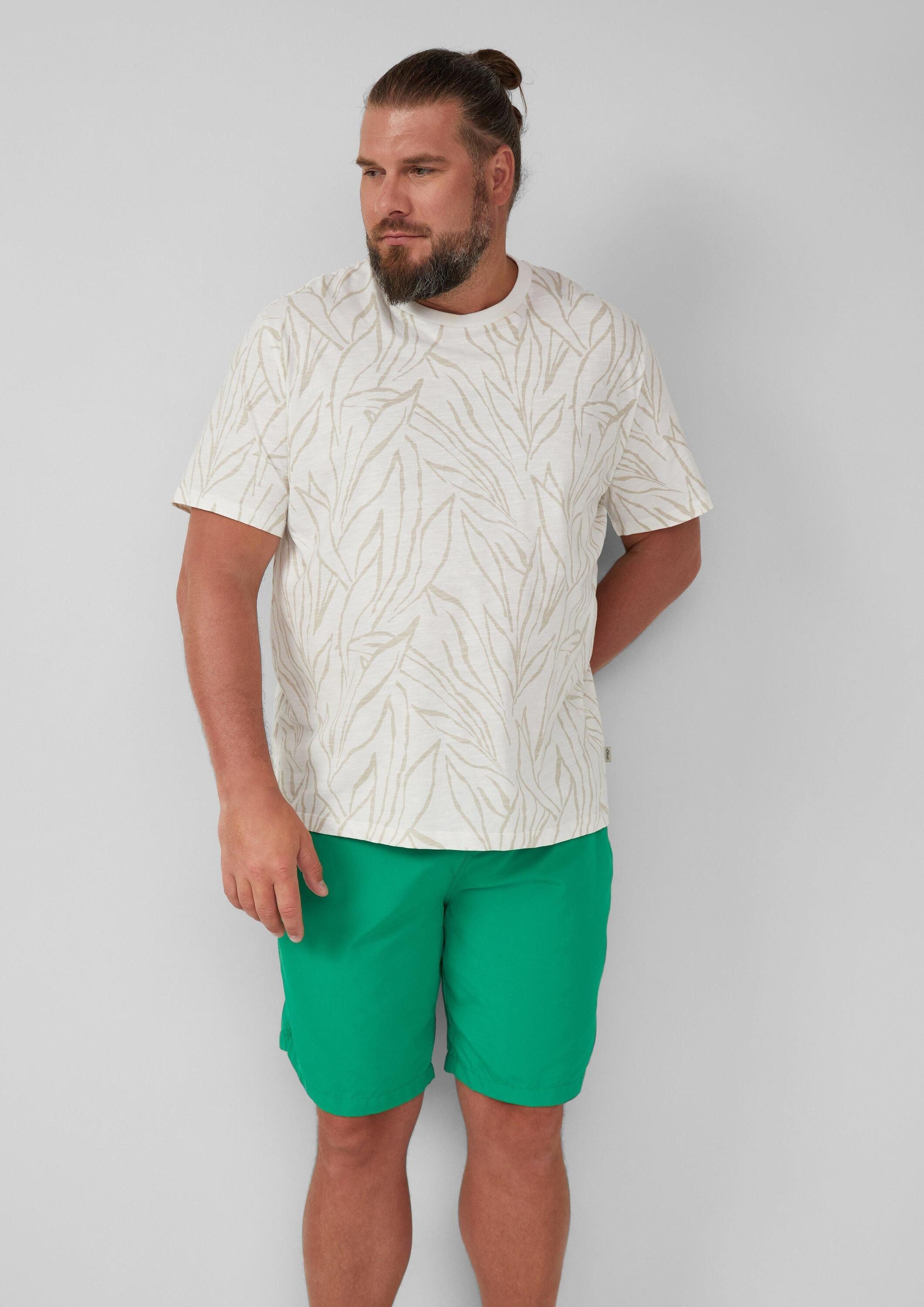 s.Oliver Badehose Badehose Badeshorts mit Elastikbund und Tunnelzug