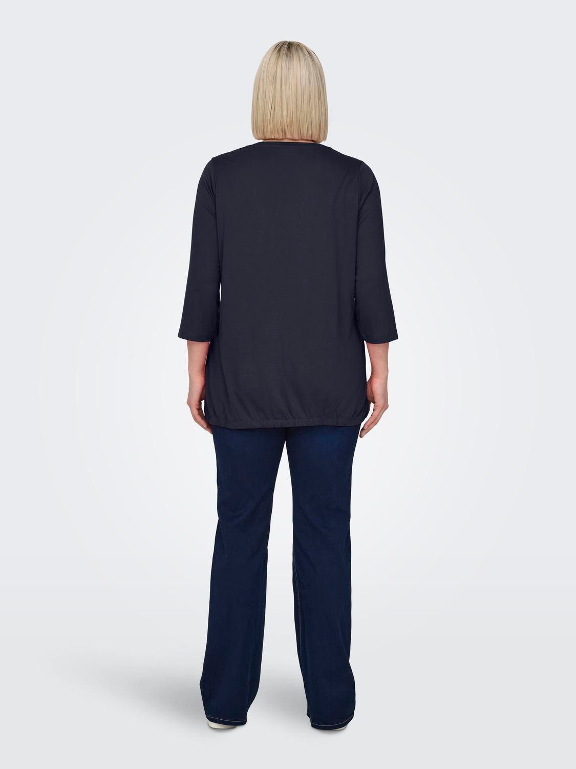 ONLY CARMAKOMA 3/4-Arm-Shirt CARCARLINNE V-NECK 3/4 günstig online kaufen