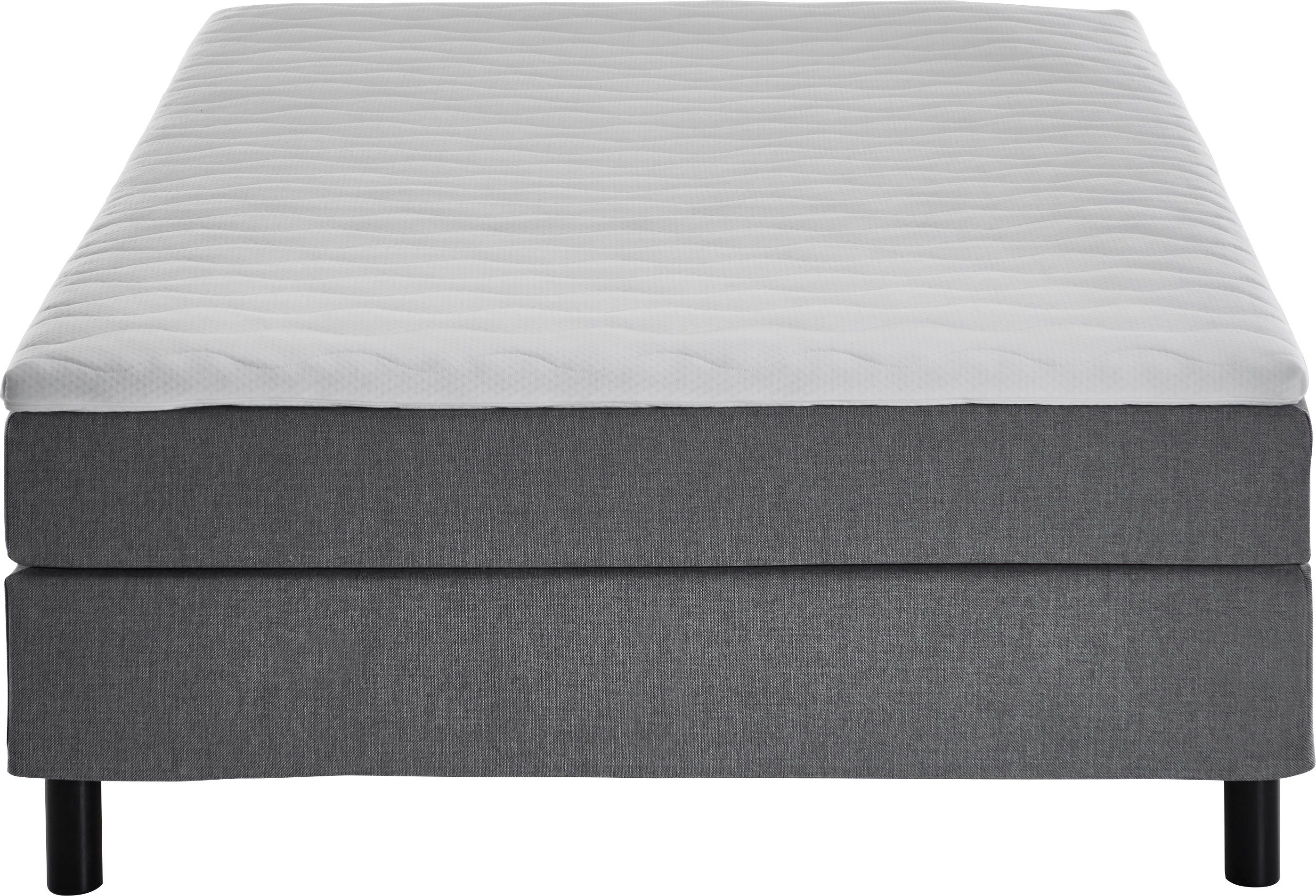 ATLANTIC home collection Boxbett Happy, ohne Kopfteil, mit Topper, wahlweise mit oder ohne Bettwaren