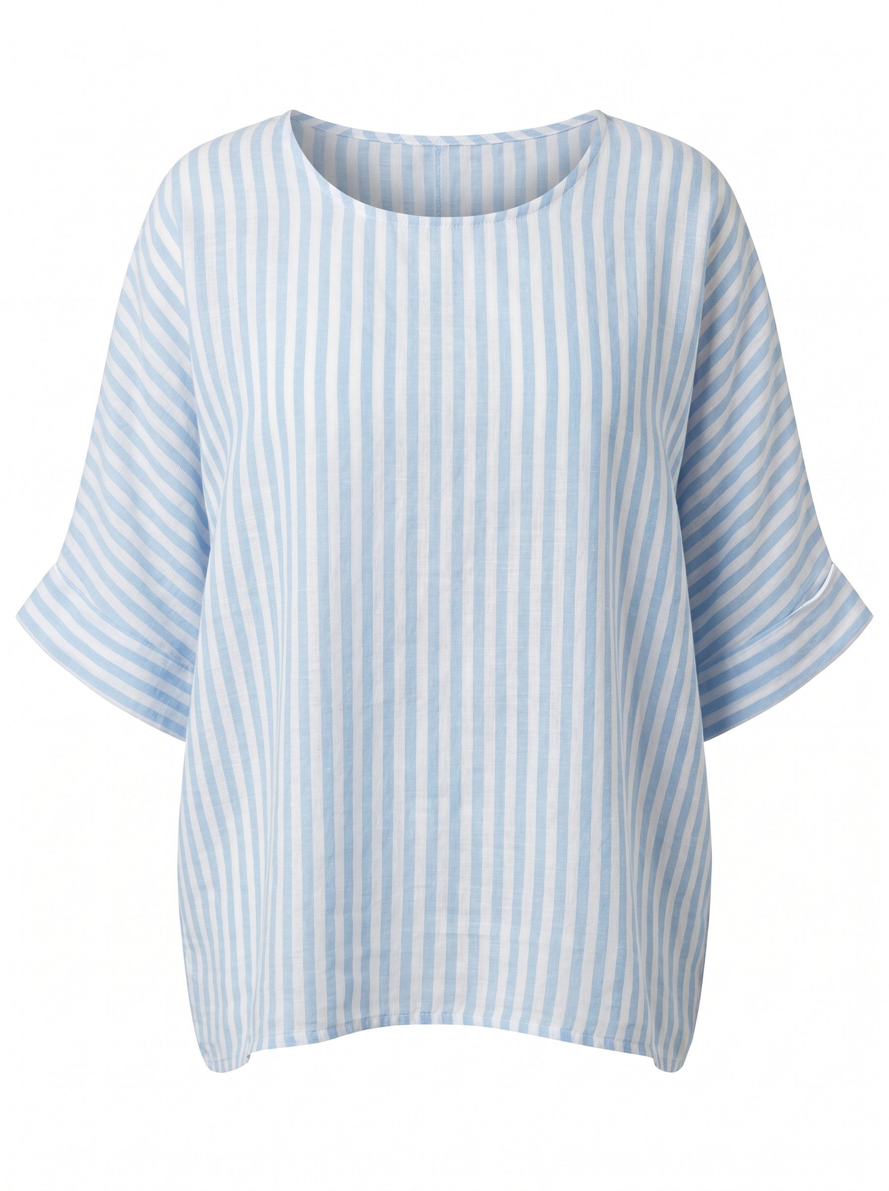 ITALY VIBES Kurzarmbluse BRUNETTA - ein Must-have für jede Garderobe - ONE SIZE passt hier Gr. S-XL