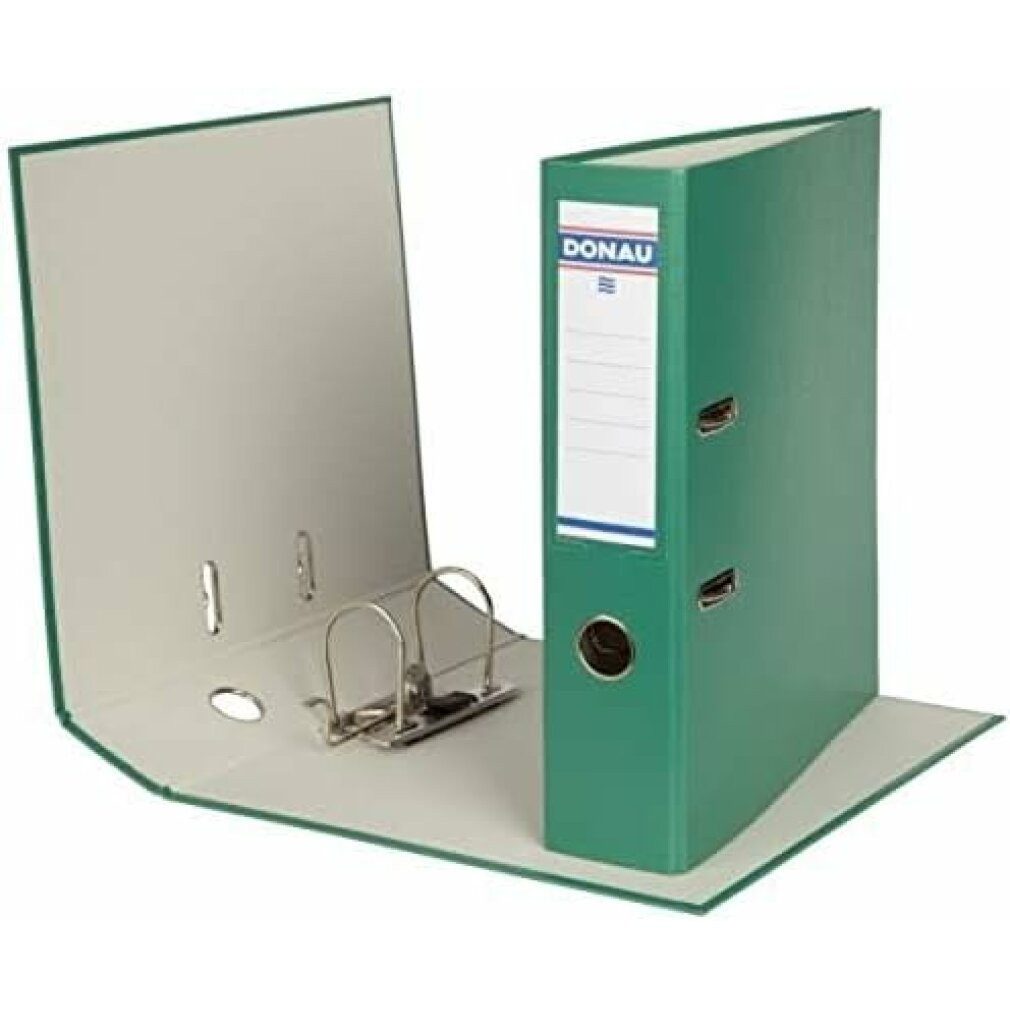 DONAU Aktenordner Klassik Ordner grün Karton 7,5 cm DIN A4