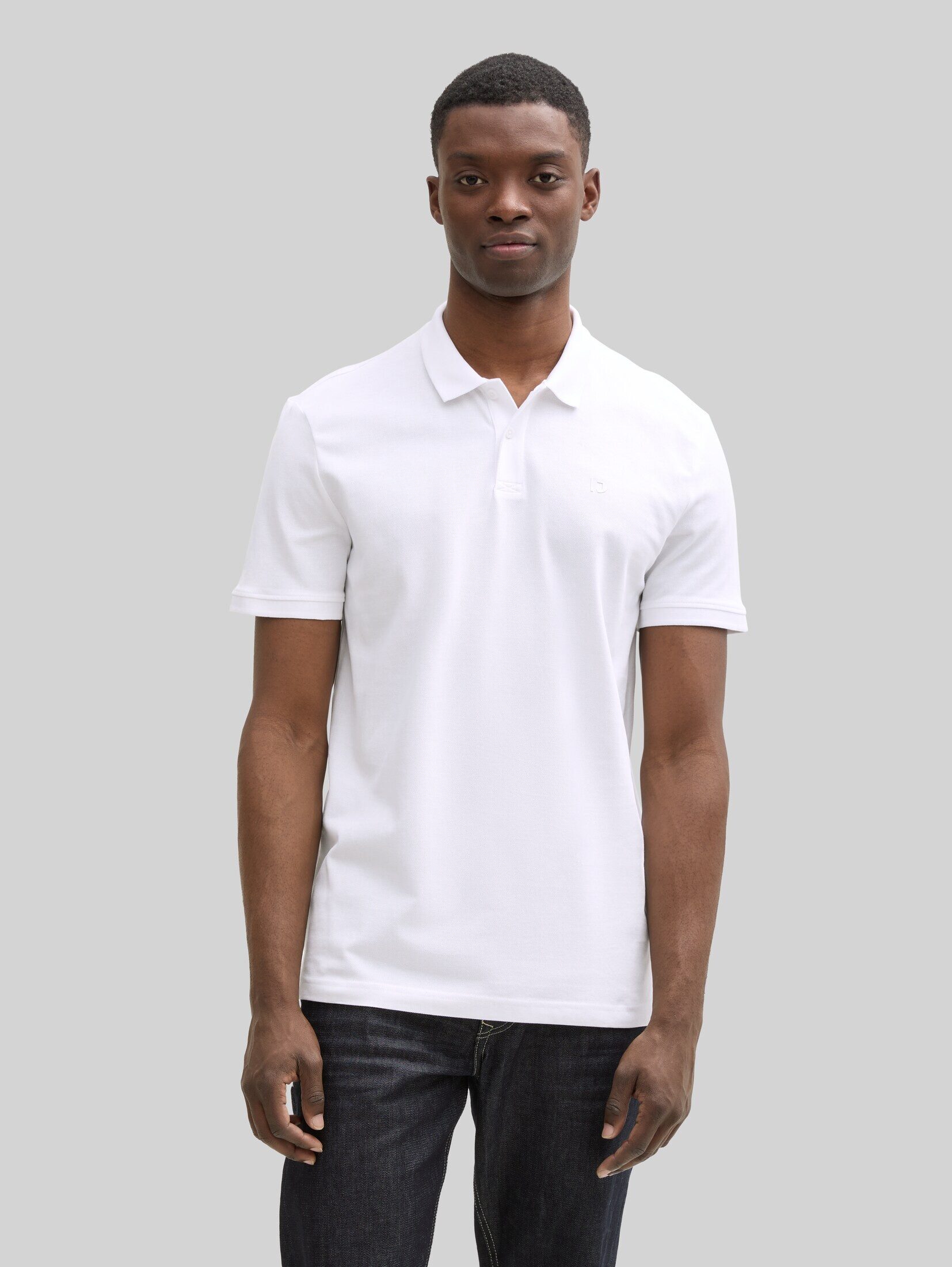 TOM TAILOR Denim Poloshirt Poloshirts (im Einserpack) Piqué Poloshirt aus Baumwolle
