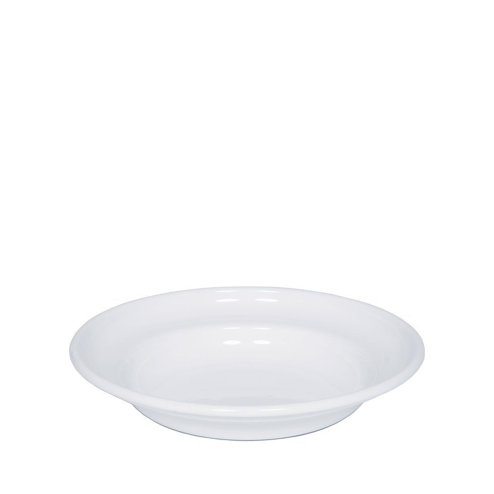 Riess Teller Classic Weiss, Classic Weiß tiefer 22 cm - Emaille