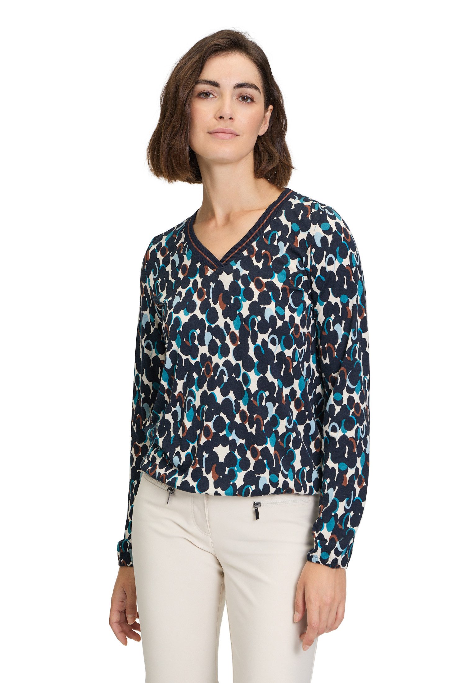 Kurzarmshirt Betty Barclay Blusenshirt mit Print