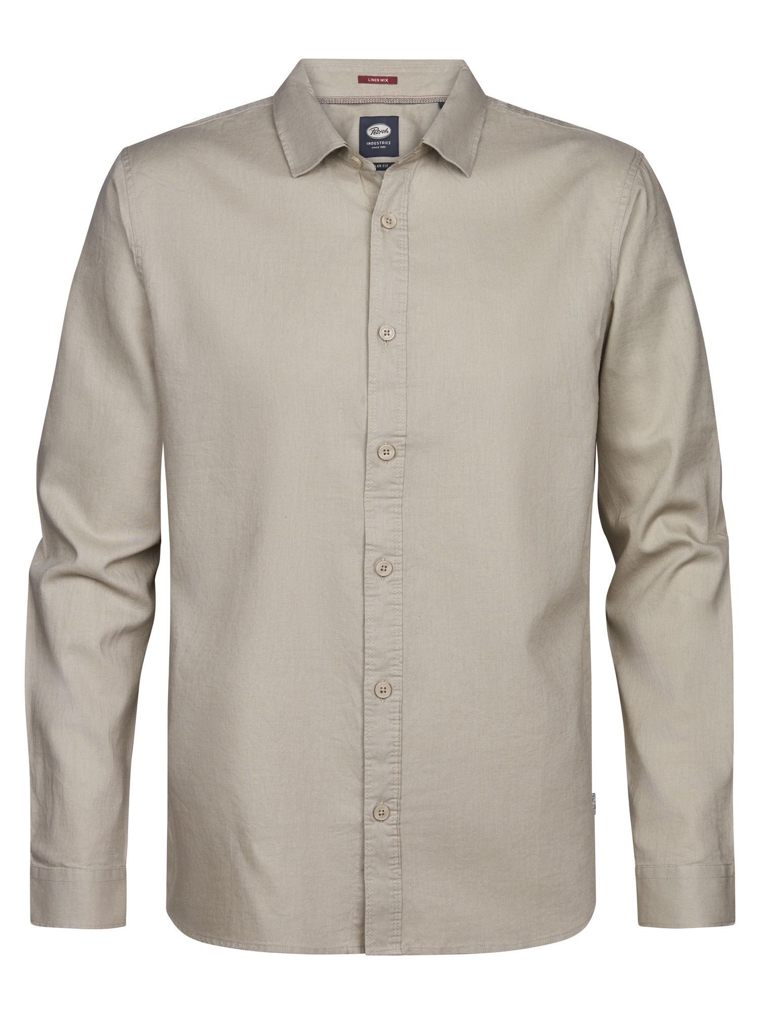 Langarmhemd Men Shirt Long Sleeve Uni