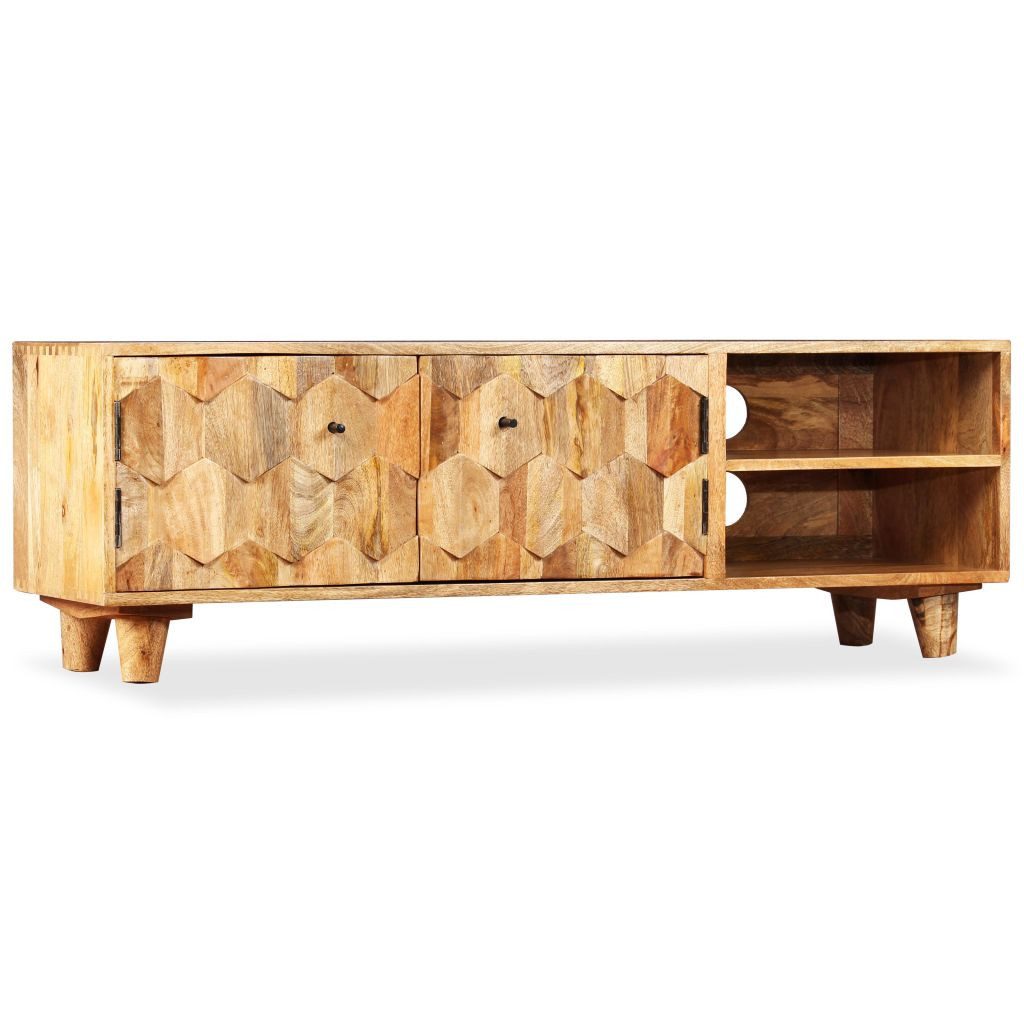 vidaXL TV-Schrank TV-Schrank Mangoholz Massiv 118 x 35 x 40 cm Lowboard