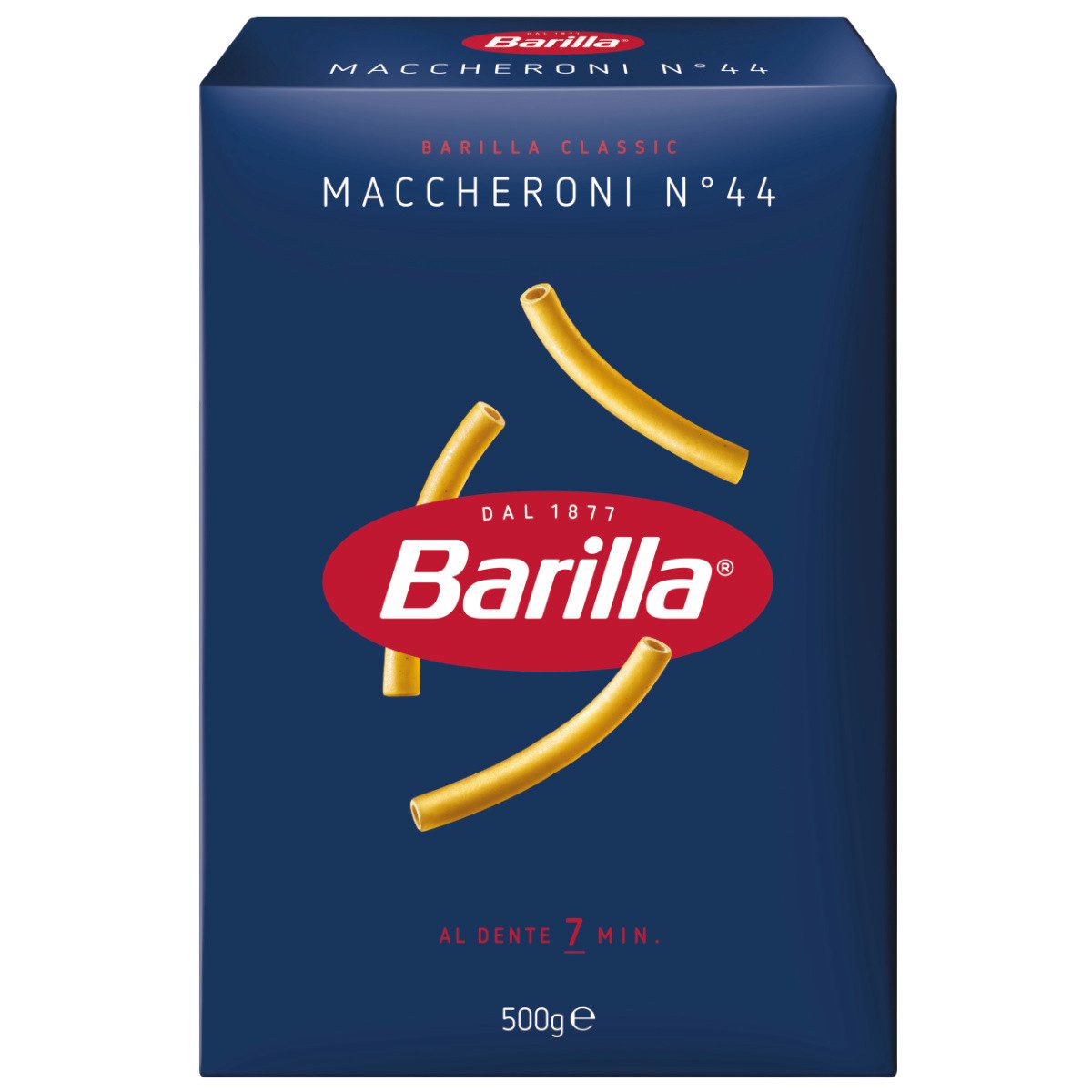 Barilla Nudeln, Barilla Maccheroni Nummer 44 Pasta aus Hartweizengriess 500g
