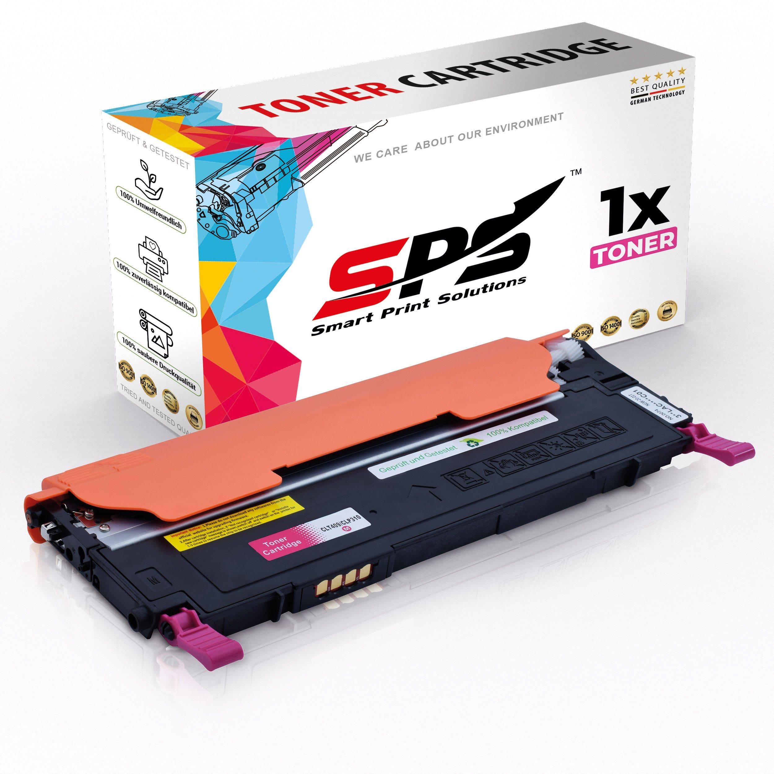 SPS Tonerkartusche Kompatibel für Samsung CLP 310 K (CLT-M409S/M4092), (1er Pack, 1x Toner)