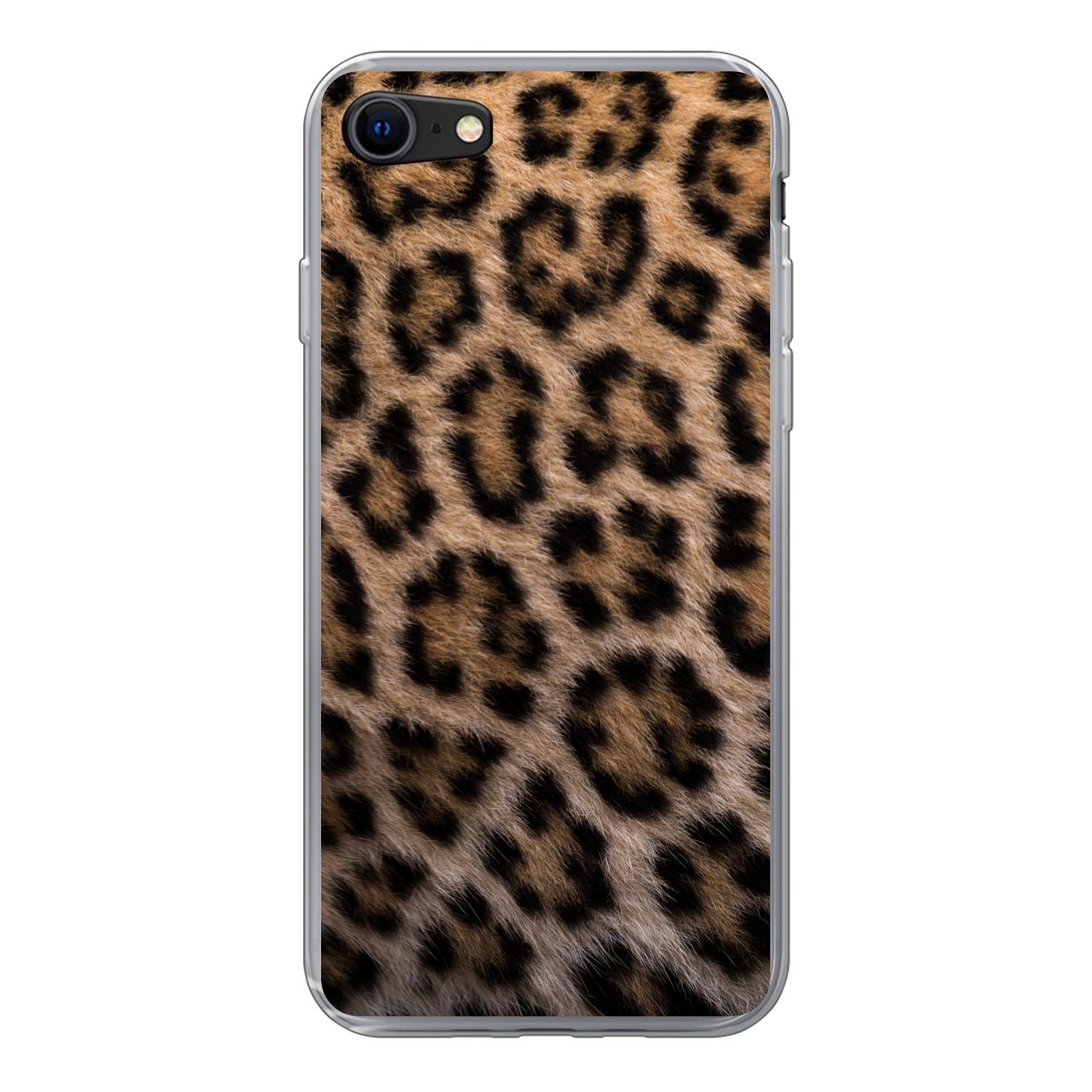 MuchoWow Handyhülle für Apple iPhone 7 Panther Druck, Smartphone-Bumper, Print, Handy Schutzhülle Dünn