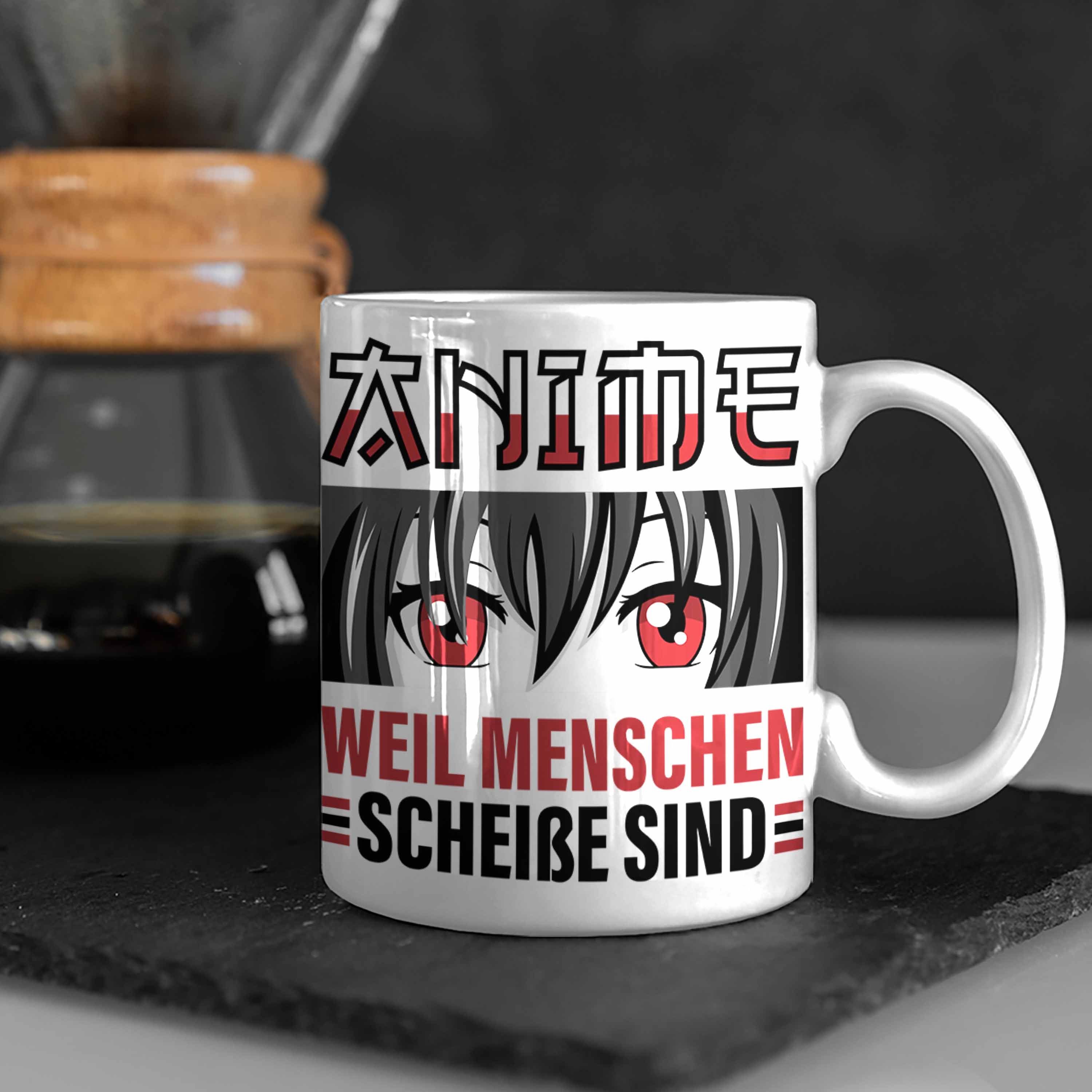 - Trendation Trendation Tasse Geschenk Tasse Weiss Anime Kaffeetasse Spruch