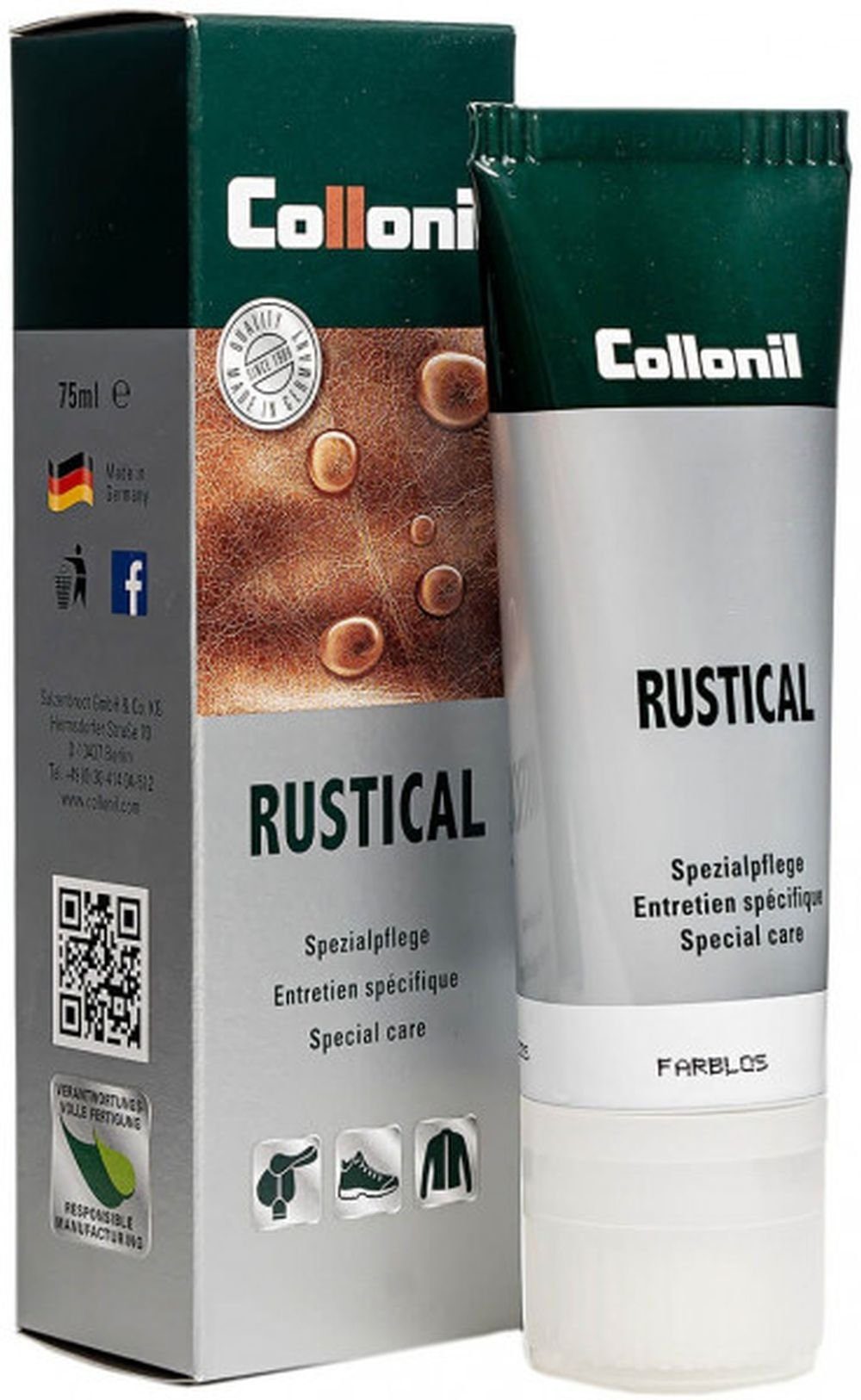 Collonil Rustical - Spezielle Pflege für rustikales Leder Schuhcreme