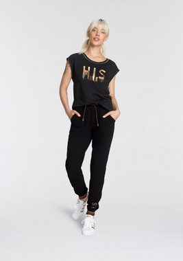 H.I.S T-Shirt mit glänzenden Druck (2er-Pack)