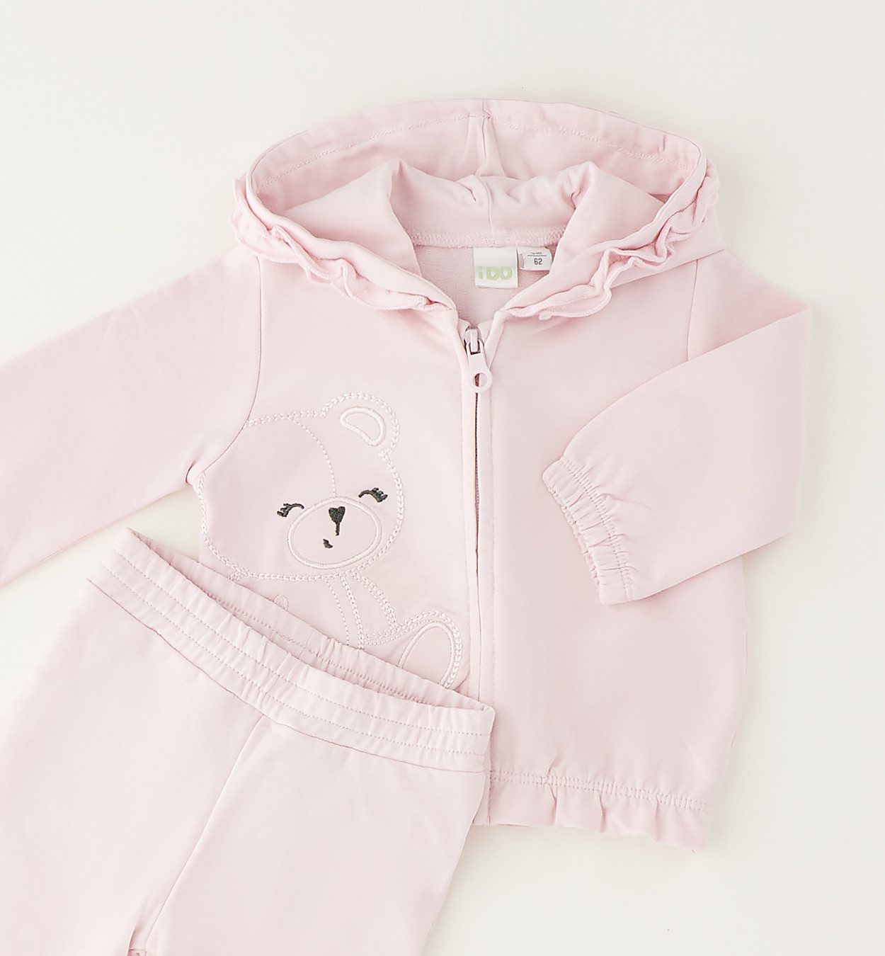 iDO Fleeceoverall BABY GIRL TWO PIECES SET
