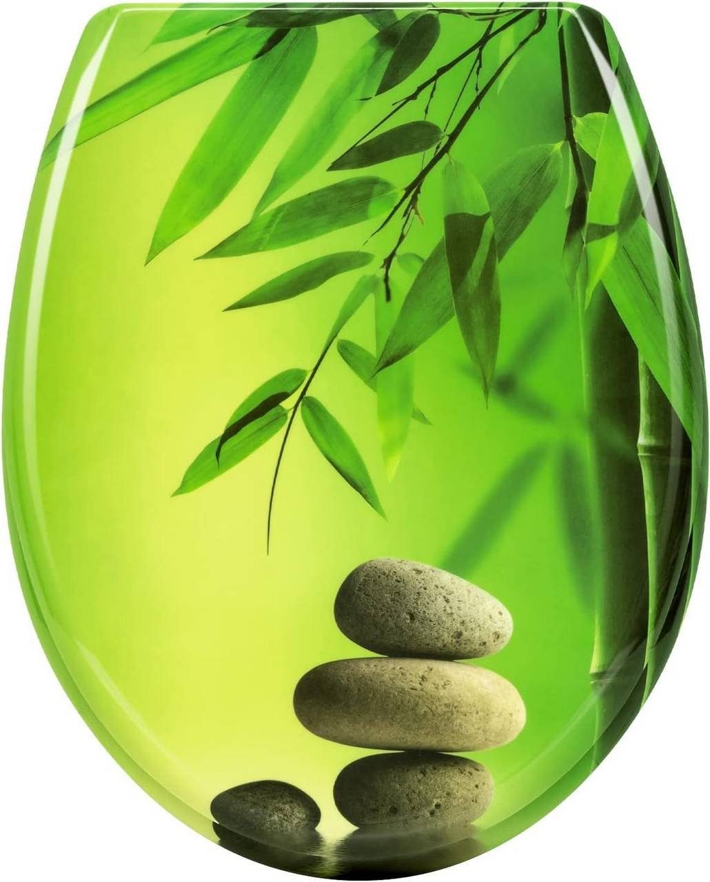 Woltu WC-Sitz (1-St), mit Abesenkautomatik, aus Duroplast, Deco Design günstig online kaufen