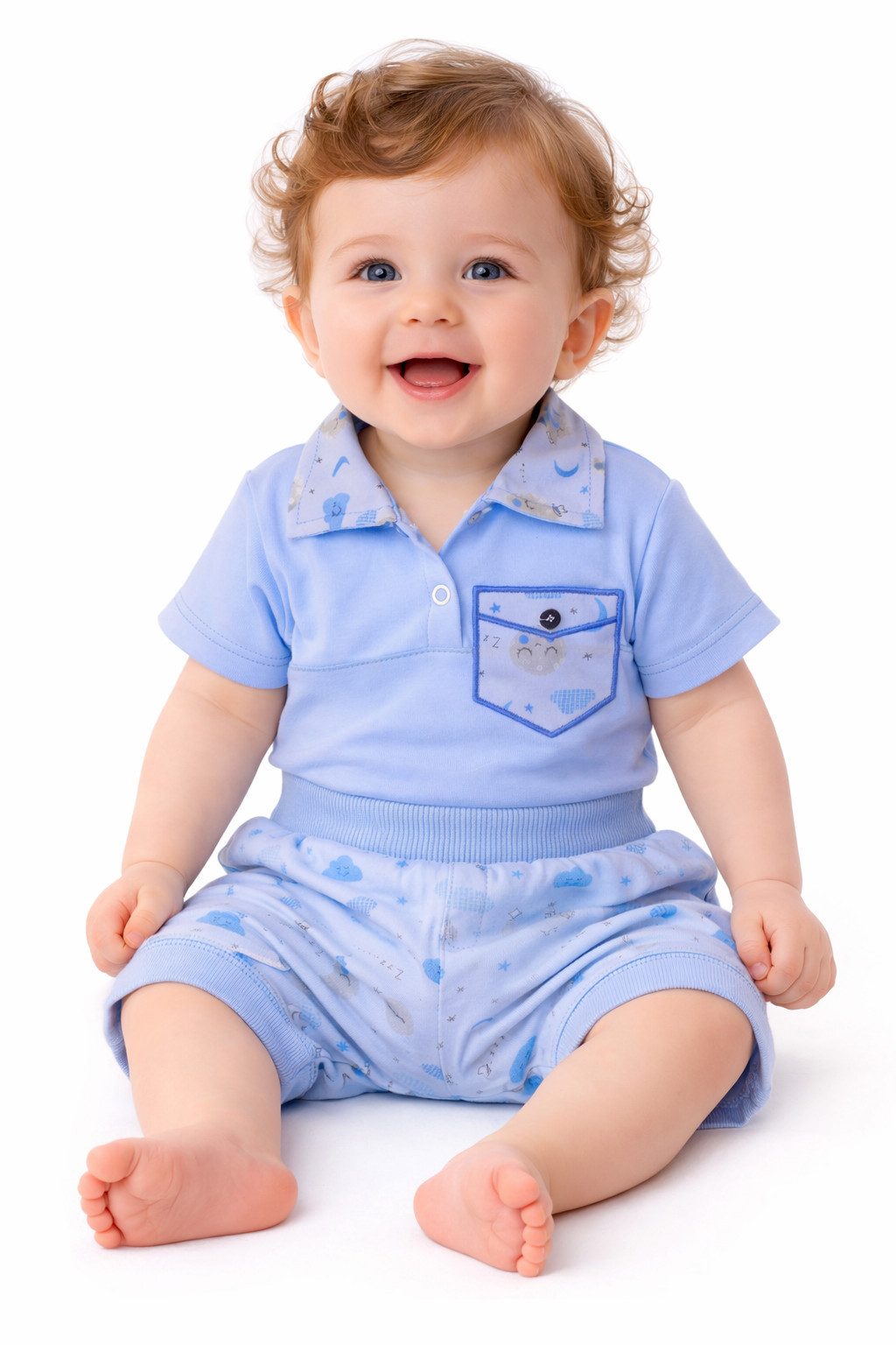 Body & Shorts Baby Set Kurzarmbody Pumpshorts Anzug für Neugeborene