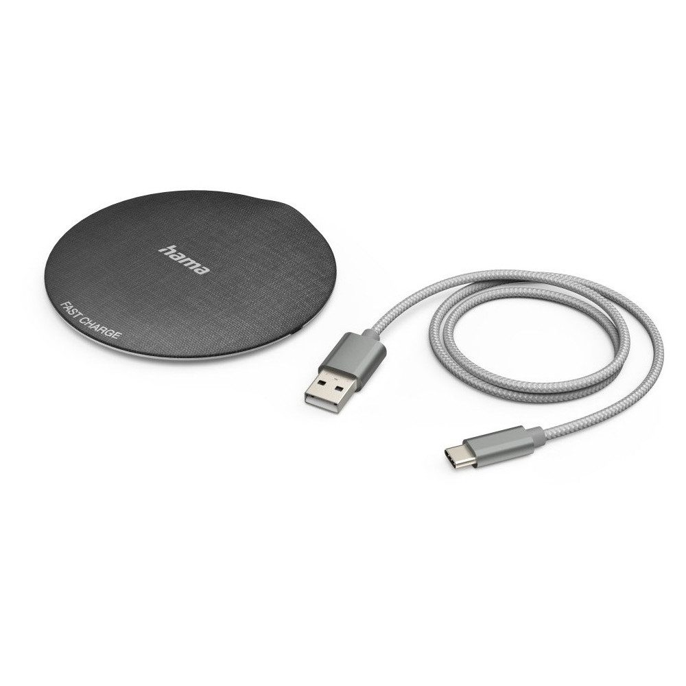 Hama Wireless Charger FC10 Metal schwarz - Ladegerät. Handy-Netzteile