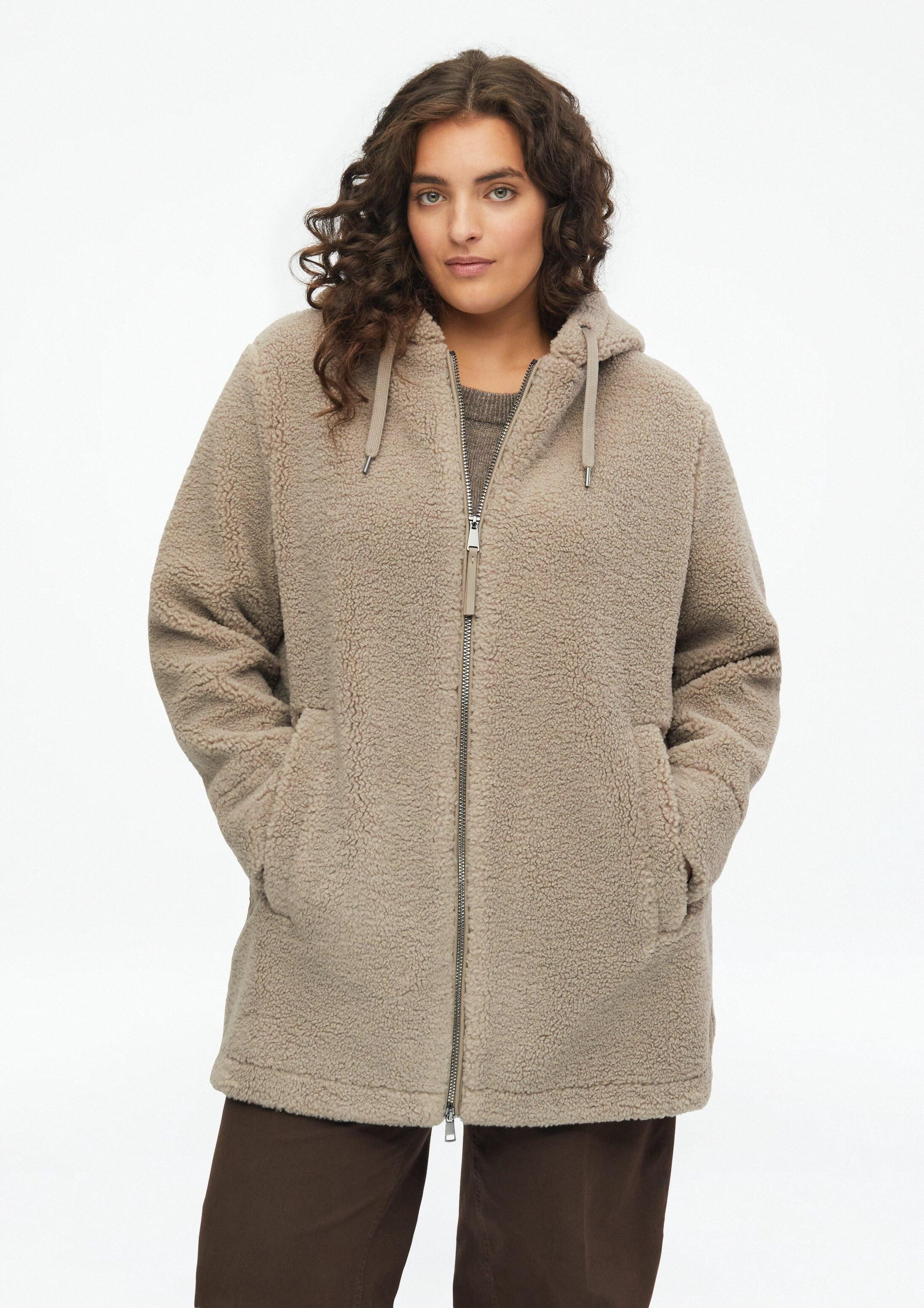 s.Oliver Funktionsmantel Outdoor-Mantel Flauschige Teddyjacke
