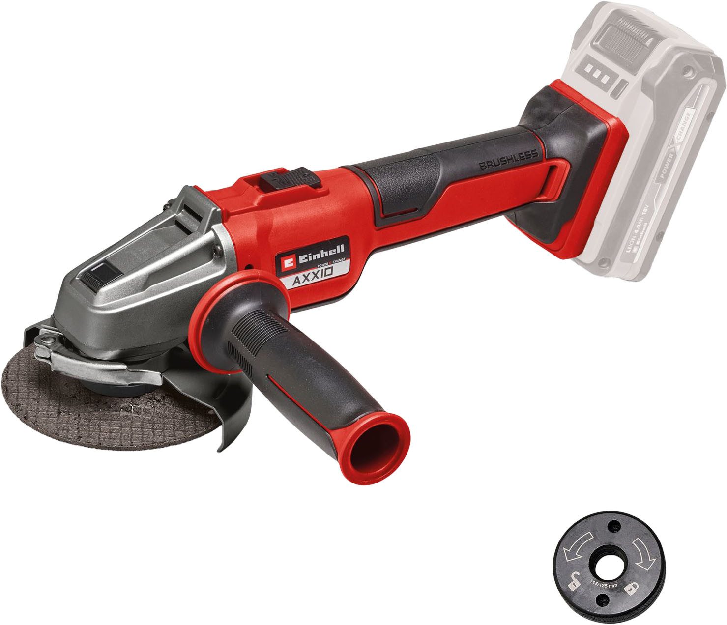 Einhell Akku-Winkelschleifer AXXIO 18/115 Q, (1 tlg), ohne Akku und Ladeger günstig online kaufen