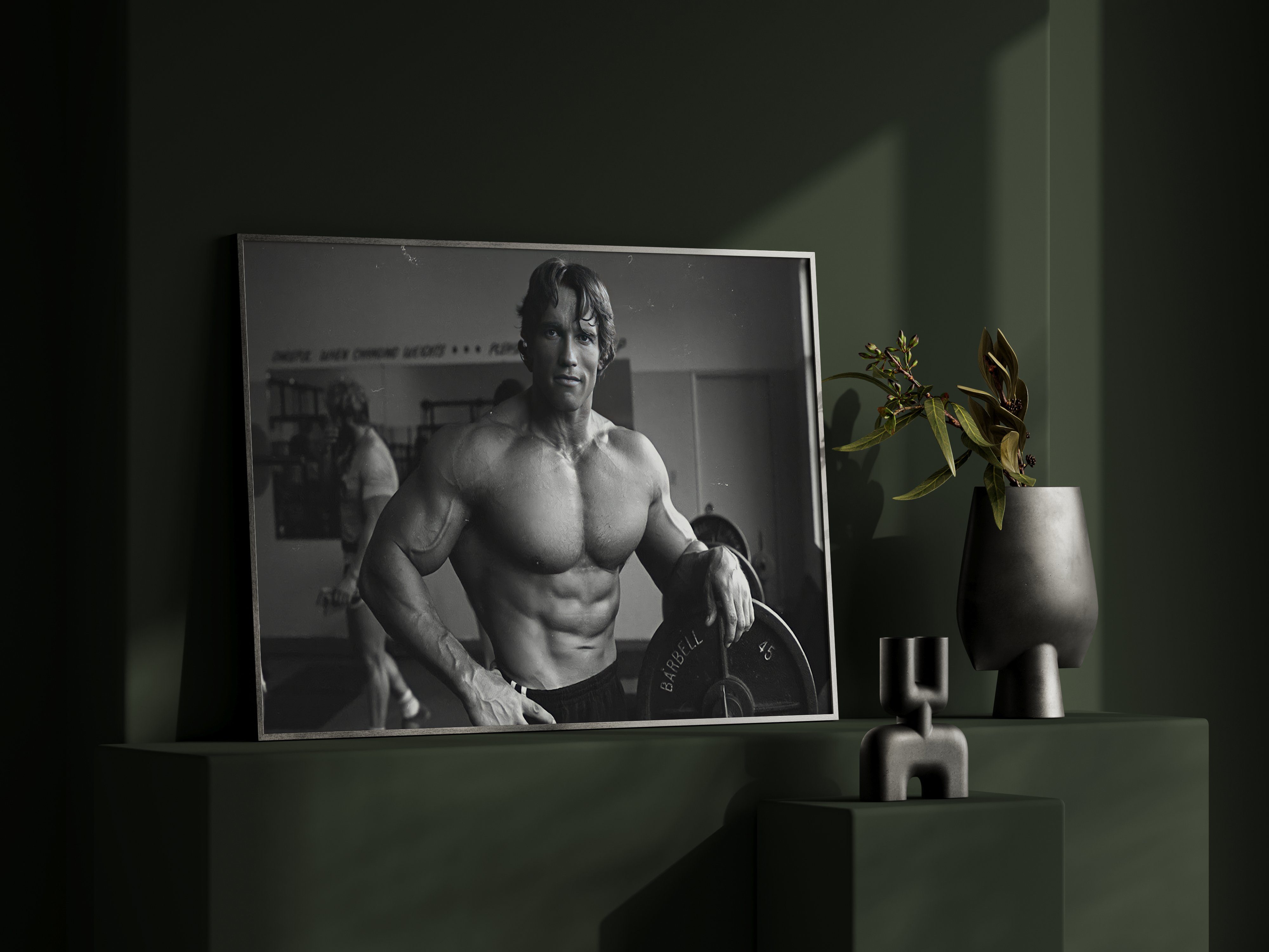 JUSTGOODMOOD Poster Premium ® Arnold Schwarzenegger · Gym · Bodybuilding · ohne Rahmen, Poster in verschiedenen Größen Verfügbar, Poster, Wandbild – Bild 3 von 5