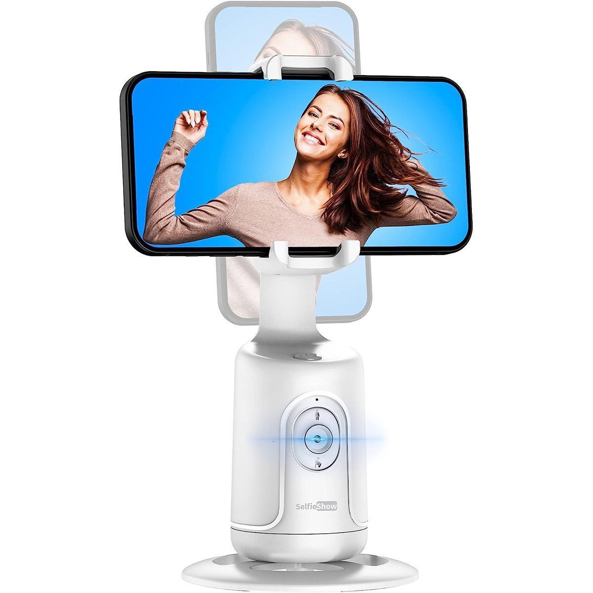 feinlux AI Erkennung, 360° Drehung, Gimbal Smartphone Gimbal (1/4 standard screw thread, universally compatible)