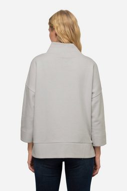 Laurasøn Sweatshirt Sweatshirt oversized SANDBANK-Druck Stehkragen