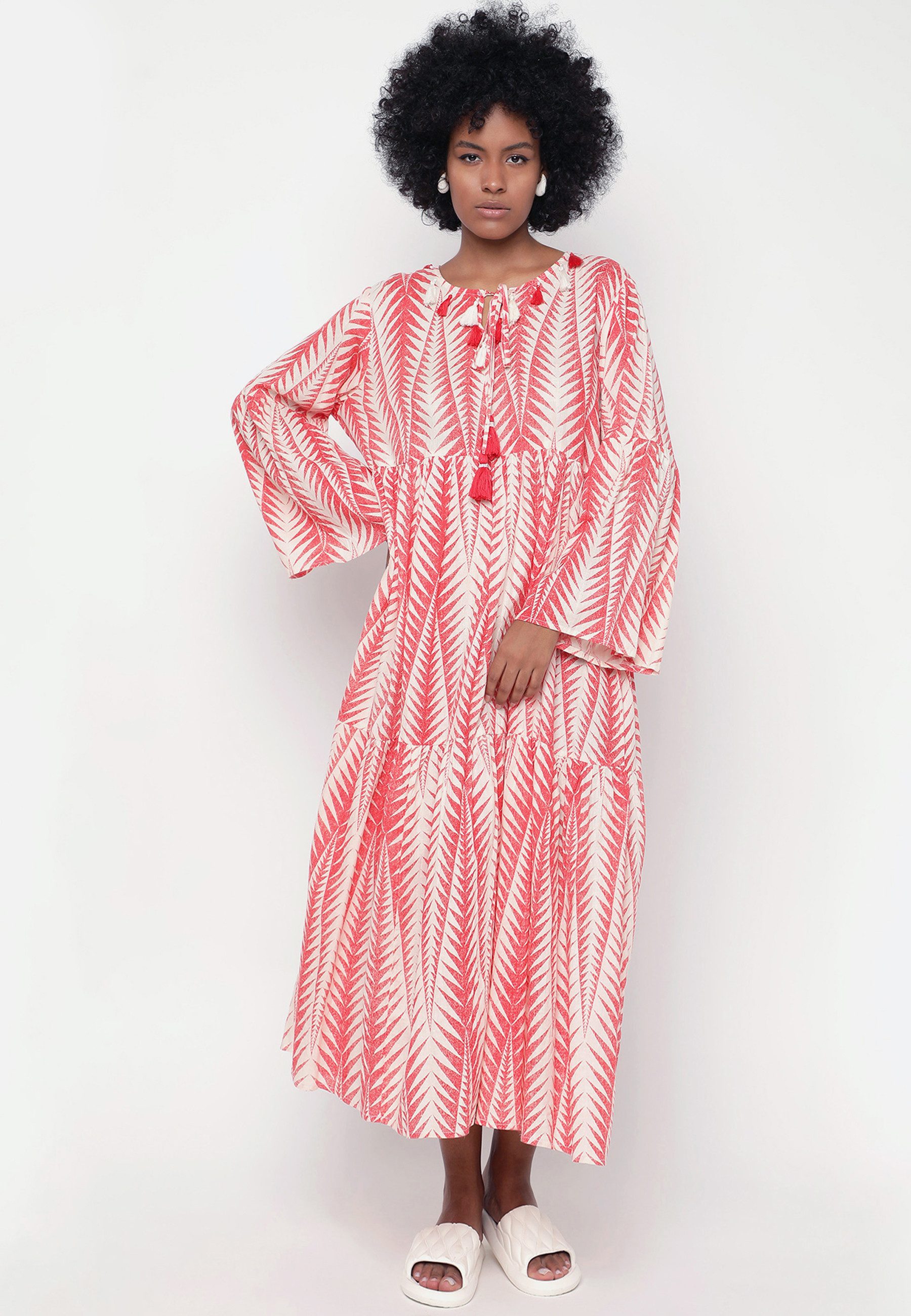 Sommerkleid Sommerliches Boho-Kleid aus 100 % Baumwolle