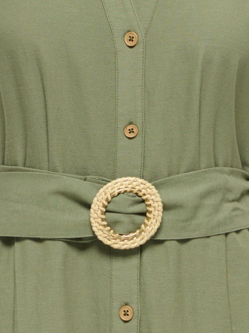 ONLY Hemdblusenkleid ONLJAKIRI LINEN SS MIDI SHIRT DRESS WVN Viskosemischung mit Leinen, regular fit