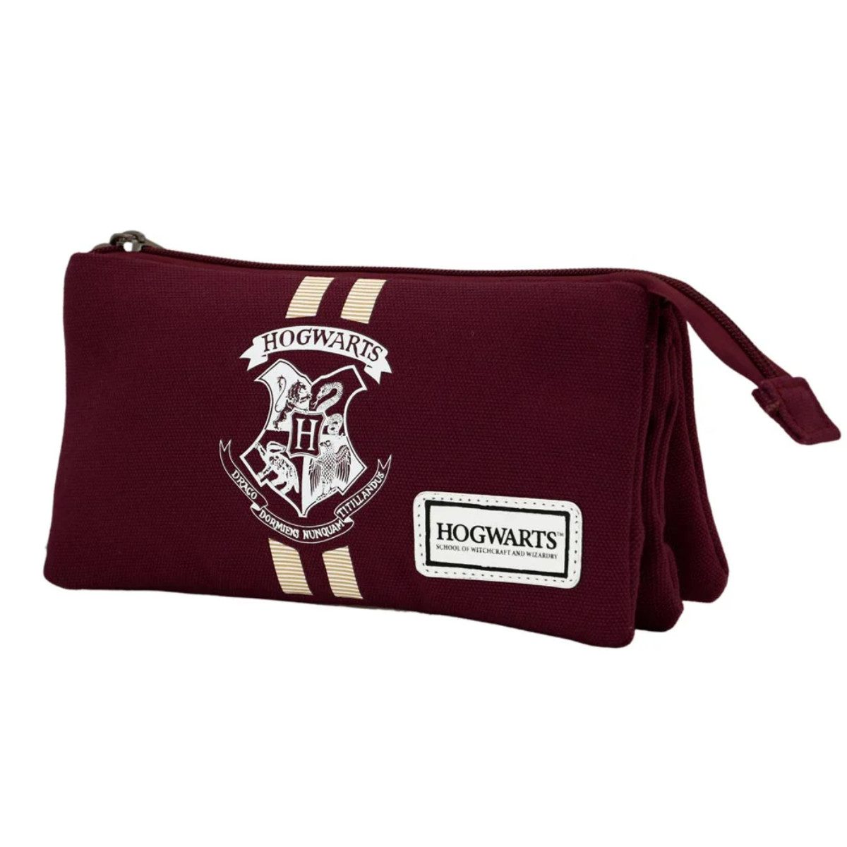 Harry Potter Federmäppchen Student Burgunderrot Triple Pencil Case Schule