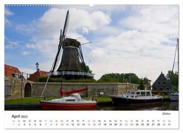 CALVENDO Wandkalender Friesland - Fryslan (Premium, hochwertiger DIN A2 Wandkalender 2023, Kunstdruck in Hochglanz)