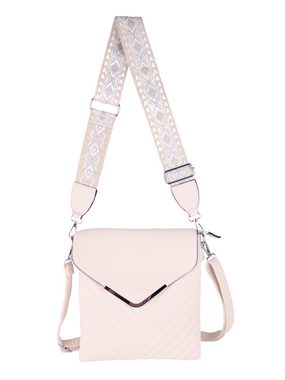 MIRROSI Umhängetasche Damen Crossbody Bag, mittelgroß 25x27x7cm (gemusterten & verstellbaren Schulterriemen, 1 Tasche & 2 Taschengurte), Mittelgroße Tasche, Schultertasche für jeden Anlass