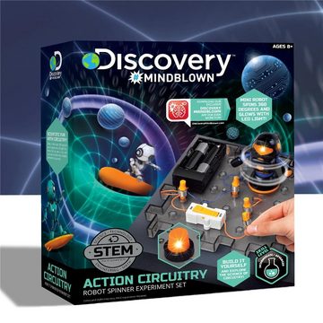 Discovery Kids Lernspielzeug Circuitry Action Experiment Robot Spinner, Experimentierkasten Elektrokasten Forscherkasten