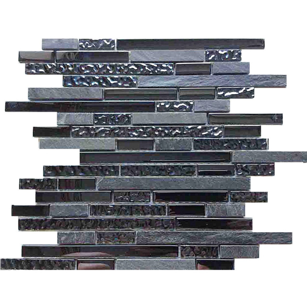 schwarz, metallic plattiertes Glas