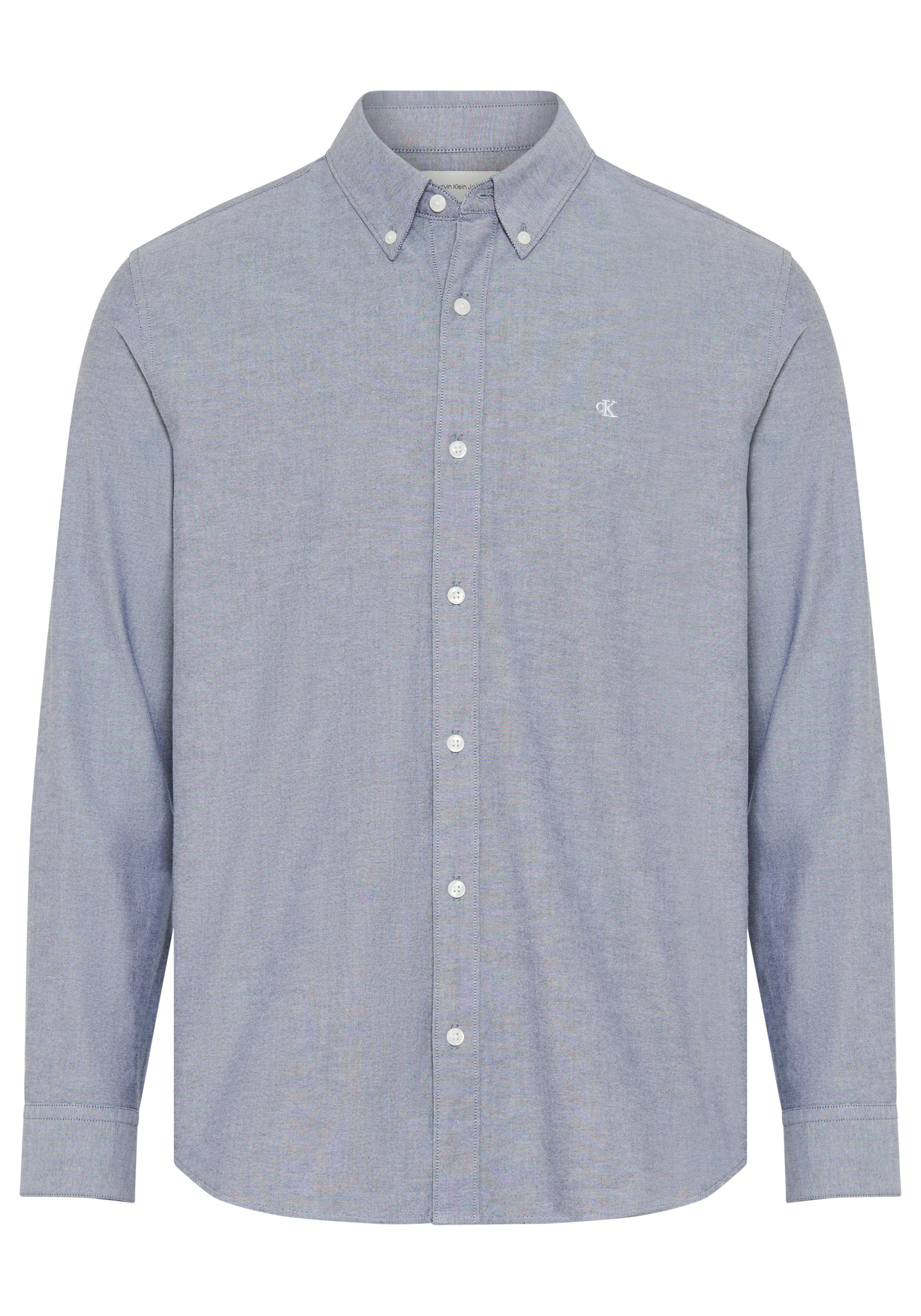 Calvin Klein Jeans Langarmhemd Button-Down-Kragen, Baumwoll-Stretch