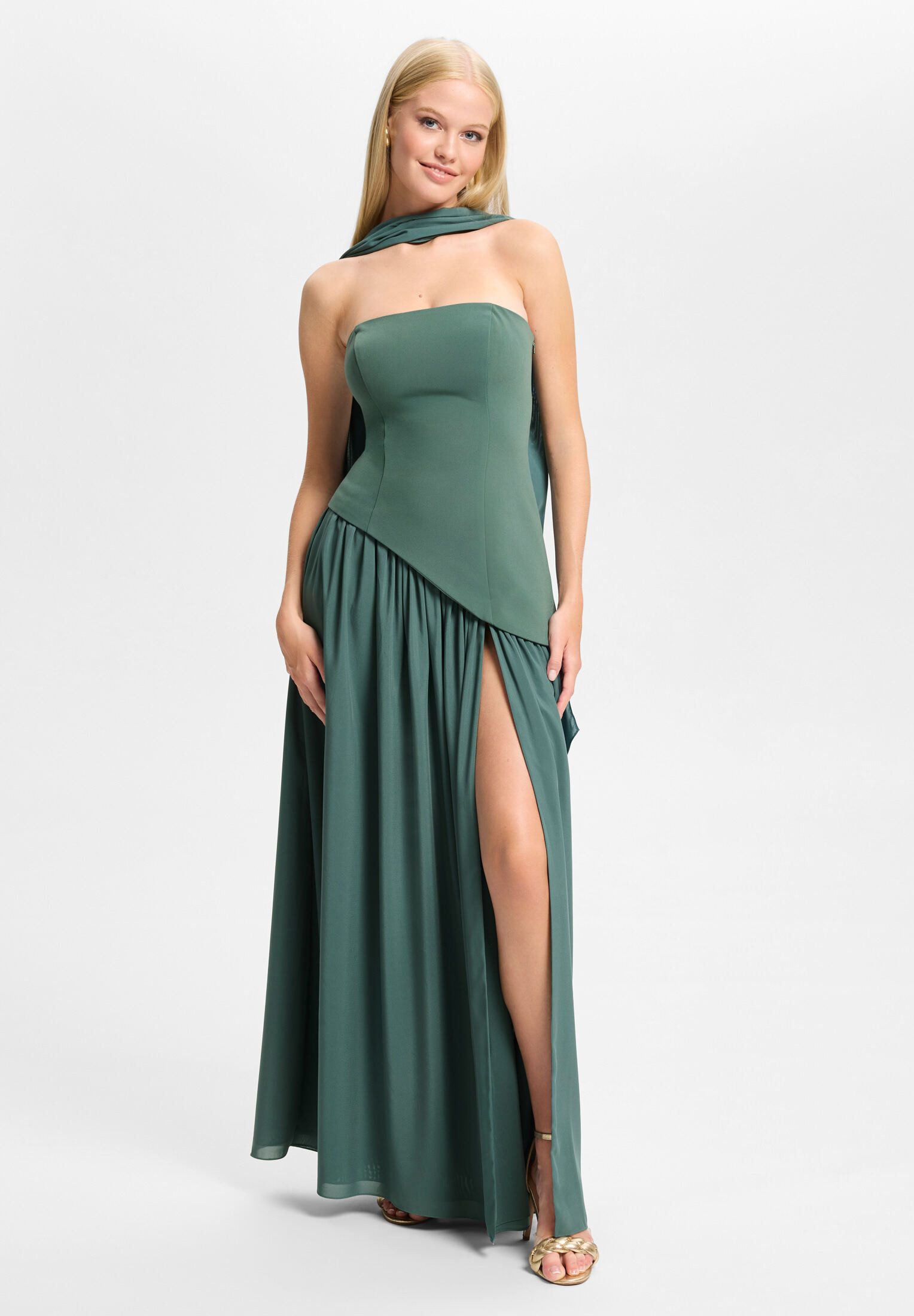 Hey Kyla Abendkleid - Corsagenkleid mit Beinschlitz Figurbetonte Passform