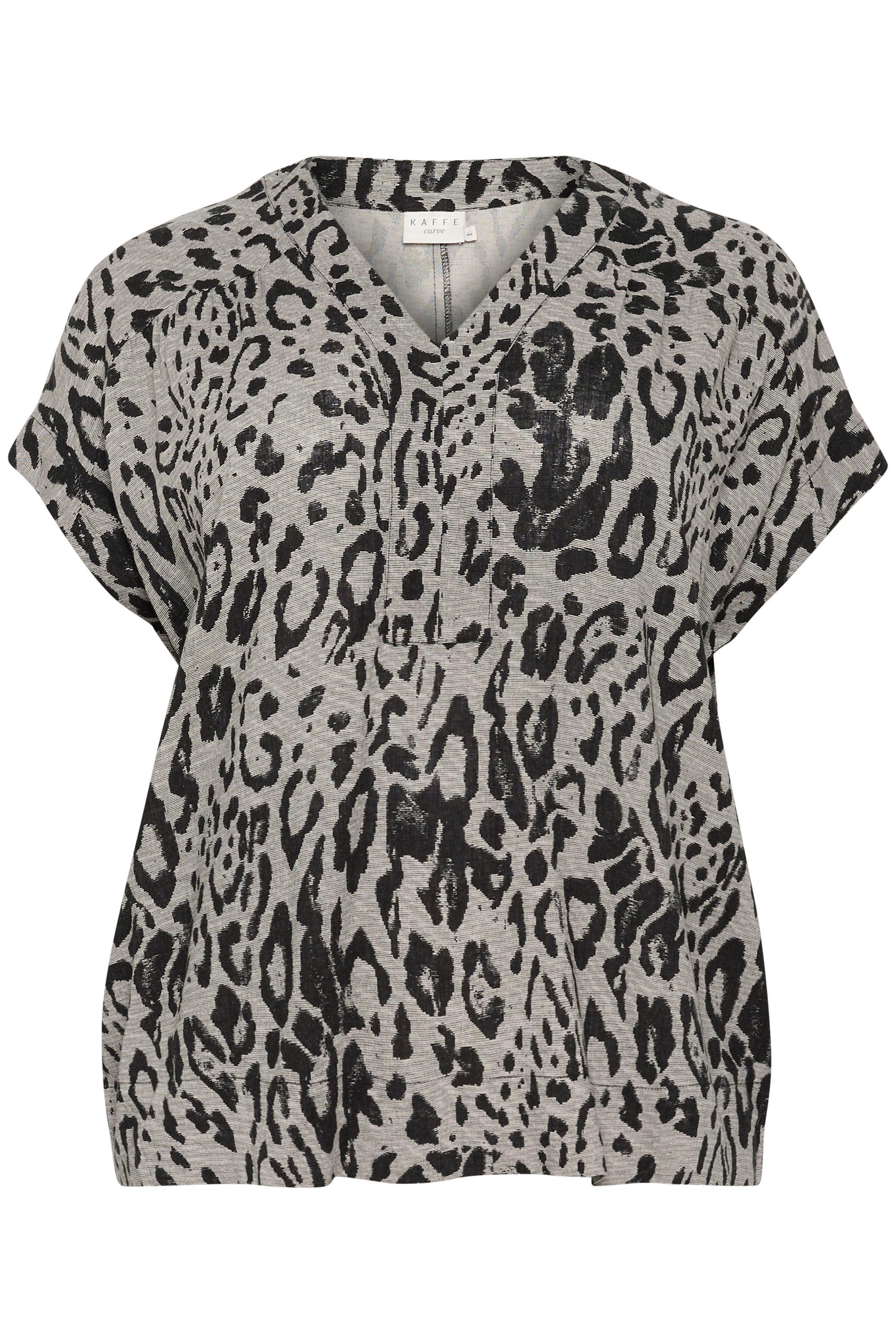 KAFFE Curve Kurzarmbluse Kurzarm-Bluse KCmille Große günstig online kaufen