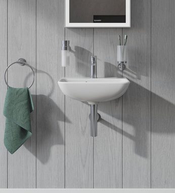 Duravit Waschtischarmatur B.2 Waschtischmischer, Größe S, mit Zugstangen-Ablaufgarnitur mit AquaControl und AirPlus, Ausladung 10,1 cm, Chrom