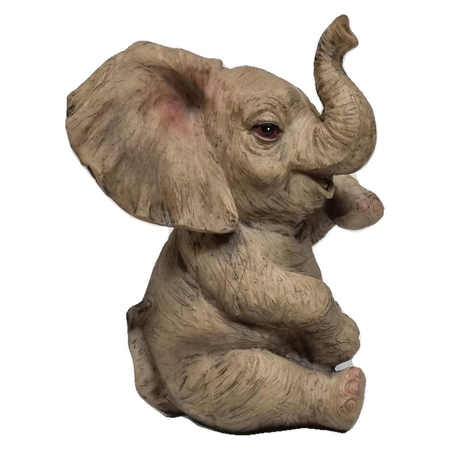 Fachhandel Plus Tierfigur Dekofigur Elefant Glückselefant Afrika Deko Skulptur (Größe S oder L), detailreich, handbemalt, robust