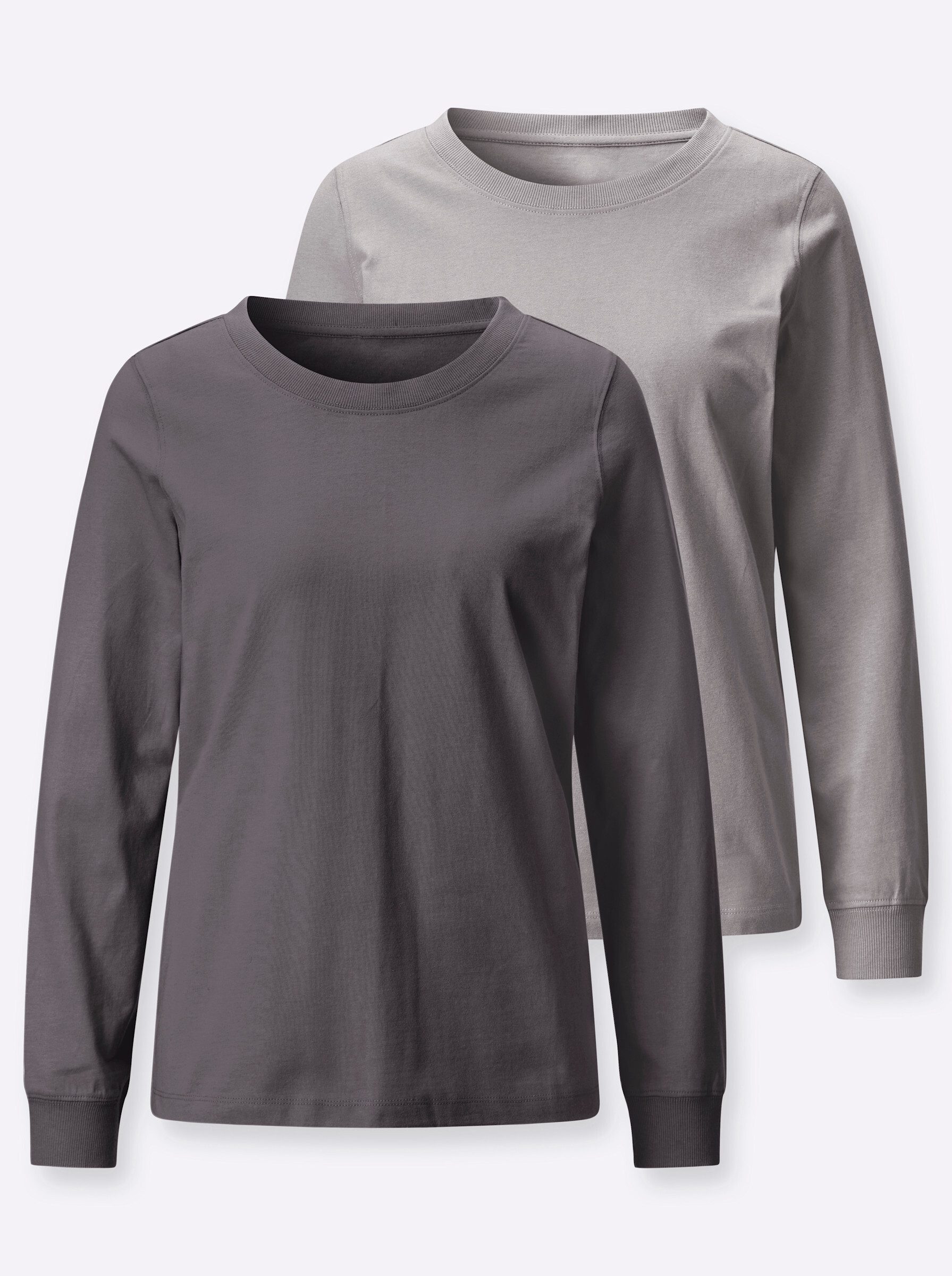 Witt T-Shirt Rundhals-Shirt Langarm (2-tlg)