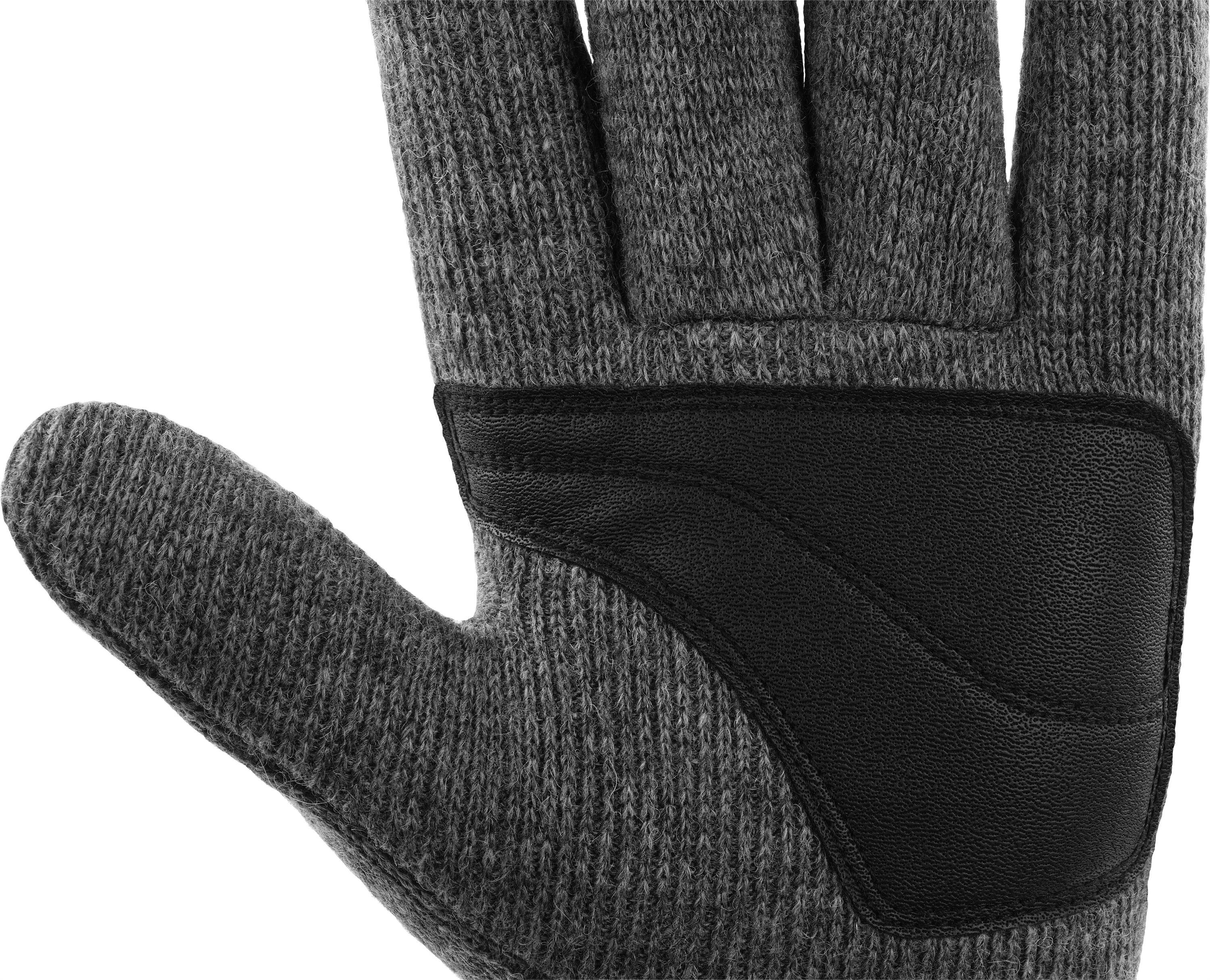 Strickhandschuhe Thermofutterund Thinsulate™ normani Winterhandschuhe Woll-Strick-Fingerhandschuhe Outdoorhandschuhe Innenmaterial Grau Fleece Wollhandschuhe mit Thermohandschuhe Hamilton