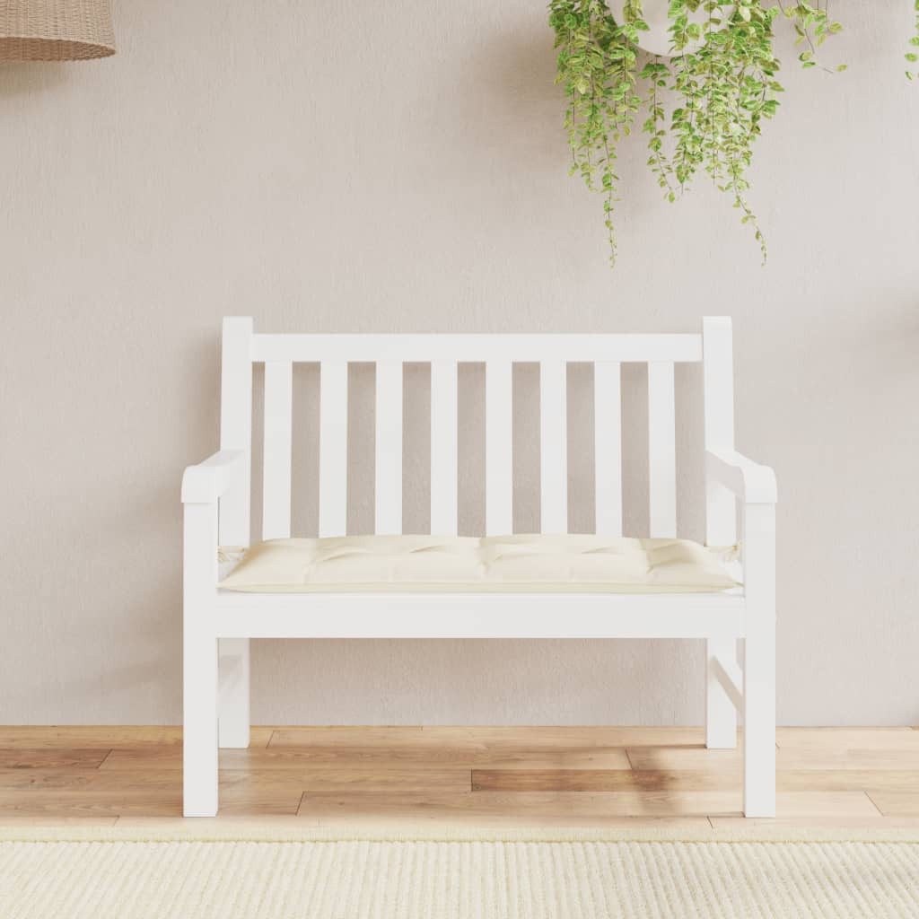 vidaXL Sitzauflage Gartenbank-Auflage Creme 100x50x7 cm günstig online kaufen